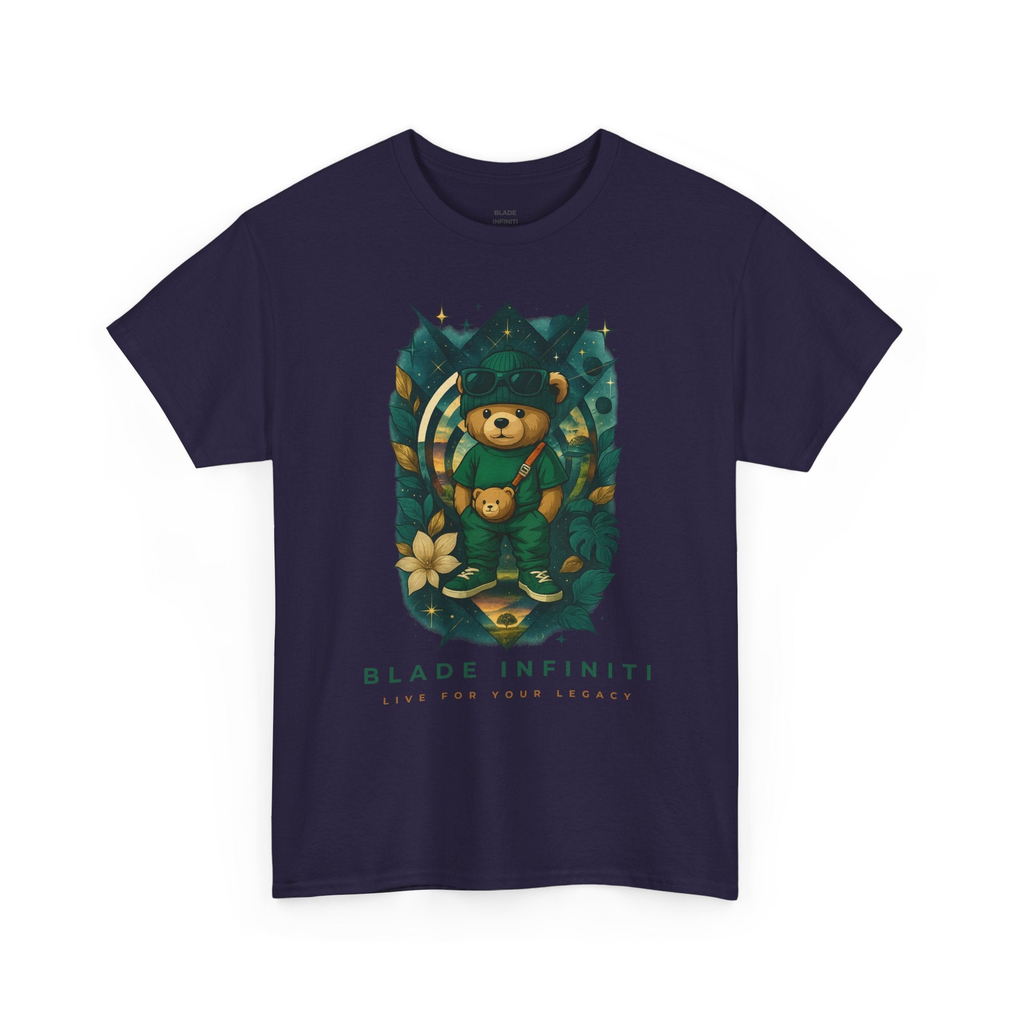Galactic Jungle Teddy Bear/Nature T-Shirt