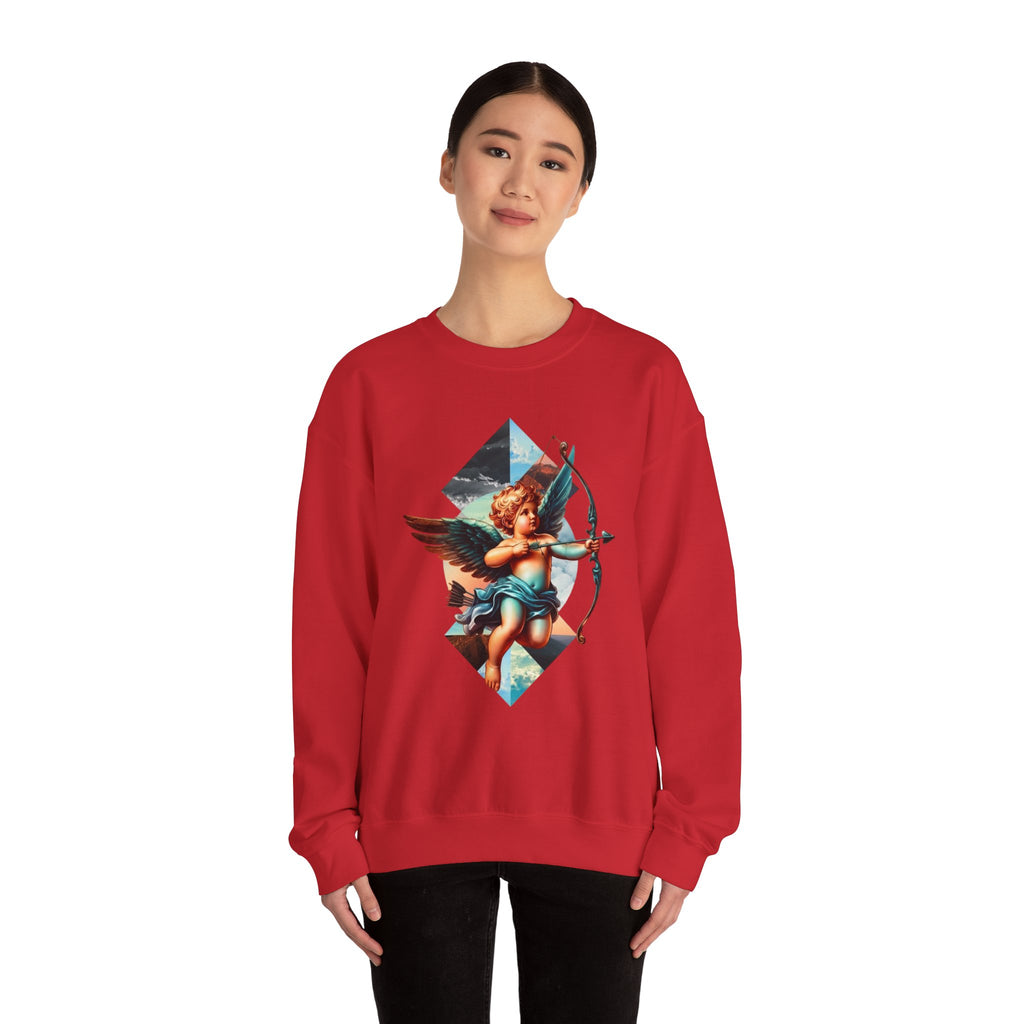Cupid's Bow Blue + Arrow - Love, Infiniti Unisex Crewneck Sweater