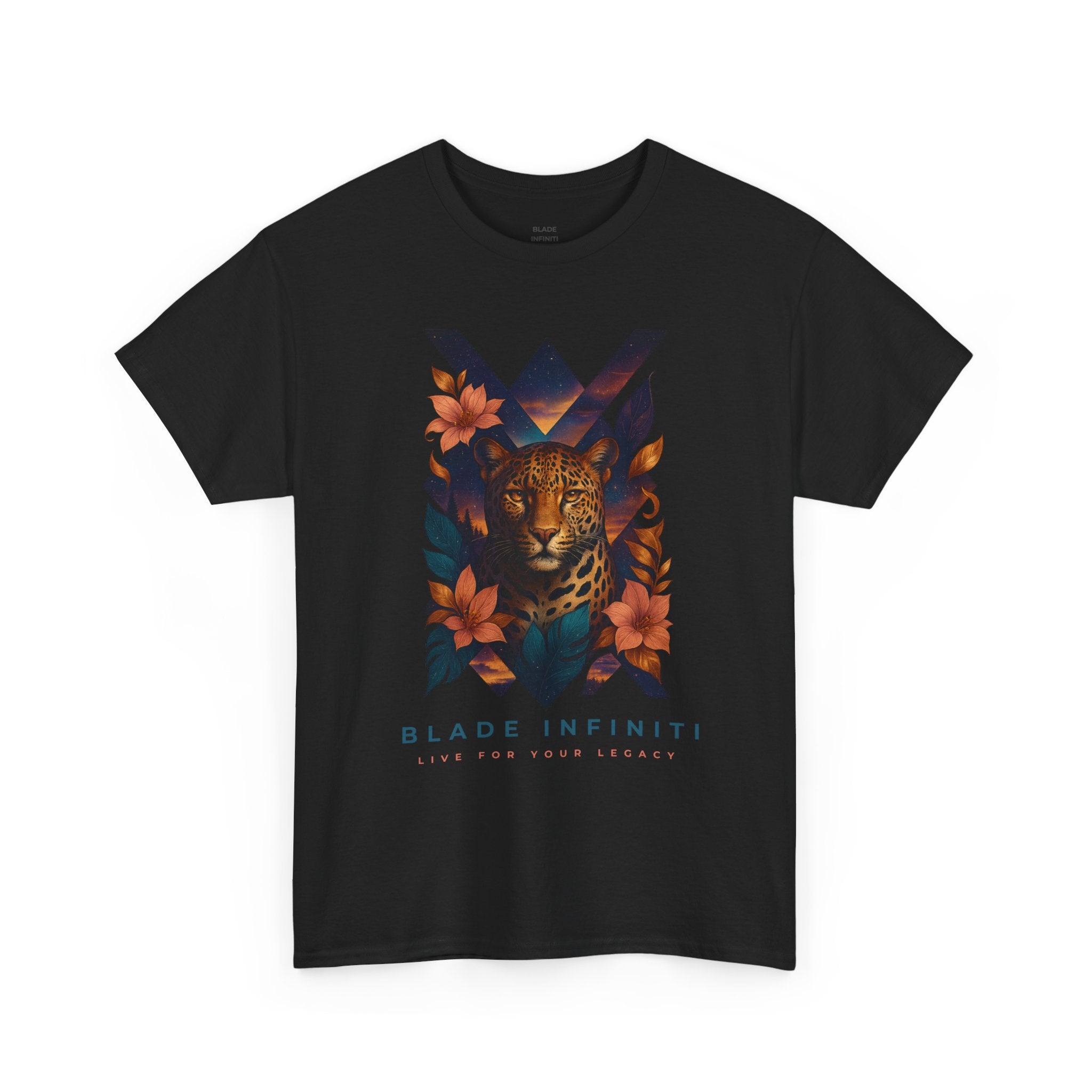 Bladeverse Galactic Jungle Leopard/Floral T-Shirt