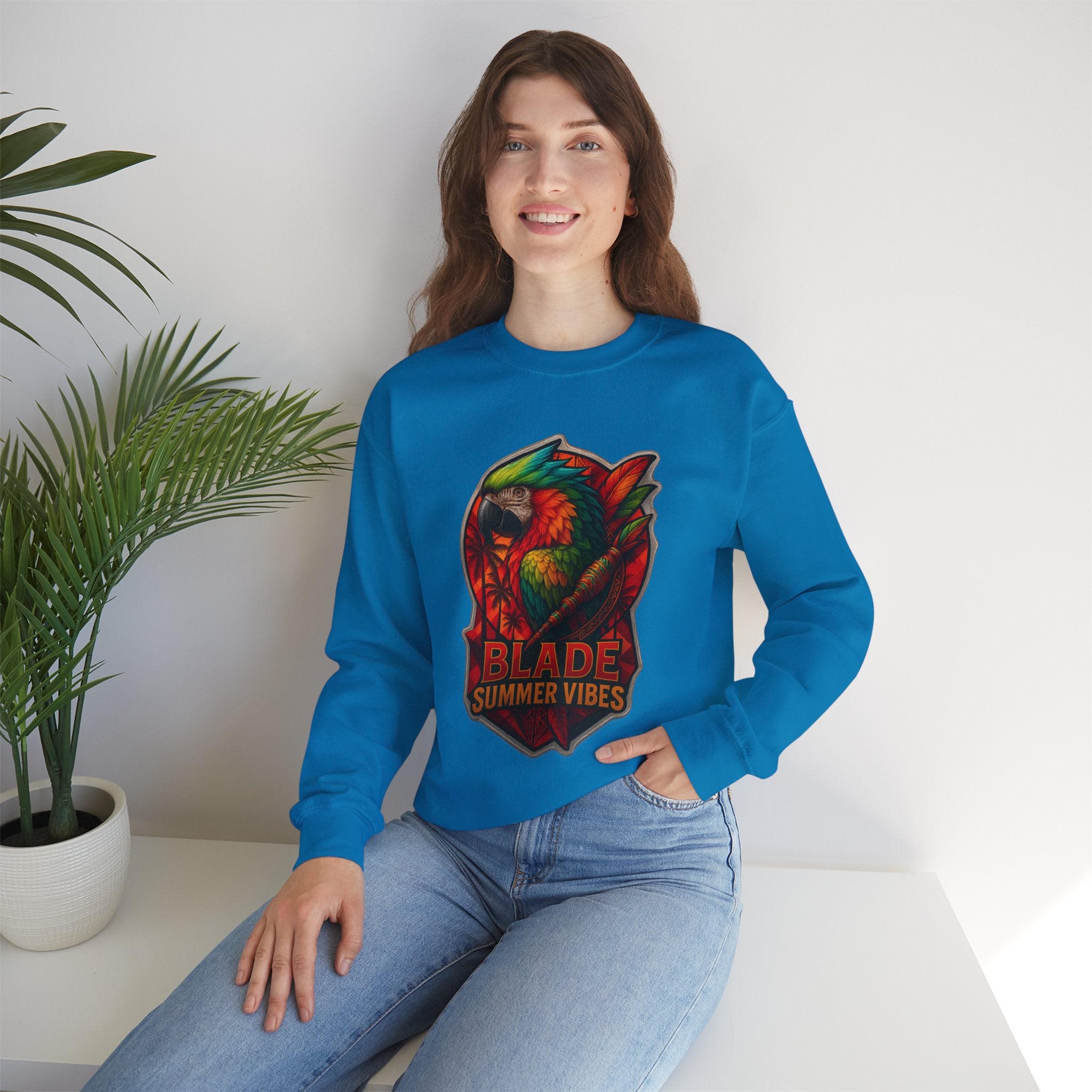Aztec Parrot Unisex Crewneck Sweater