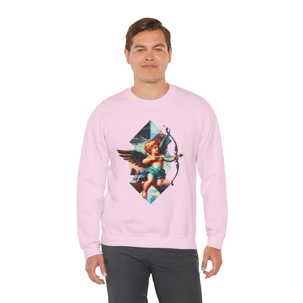 Cupid's Bow Blue + Arrow - Love, Infiniti Unisex Crewneck Sweater