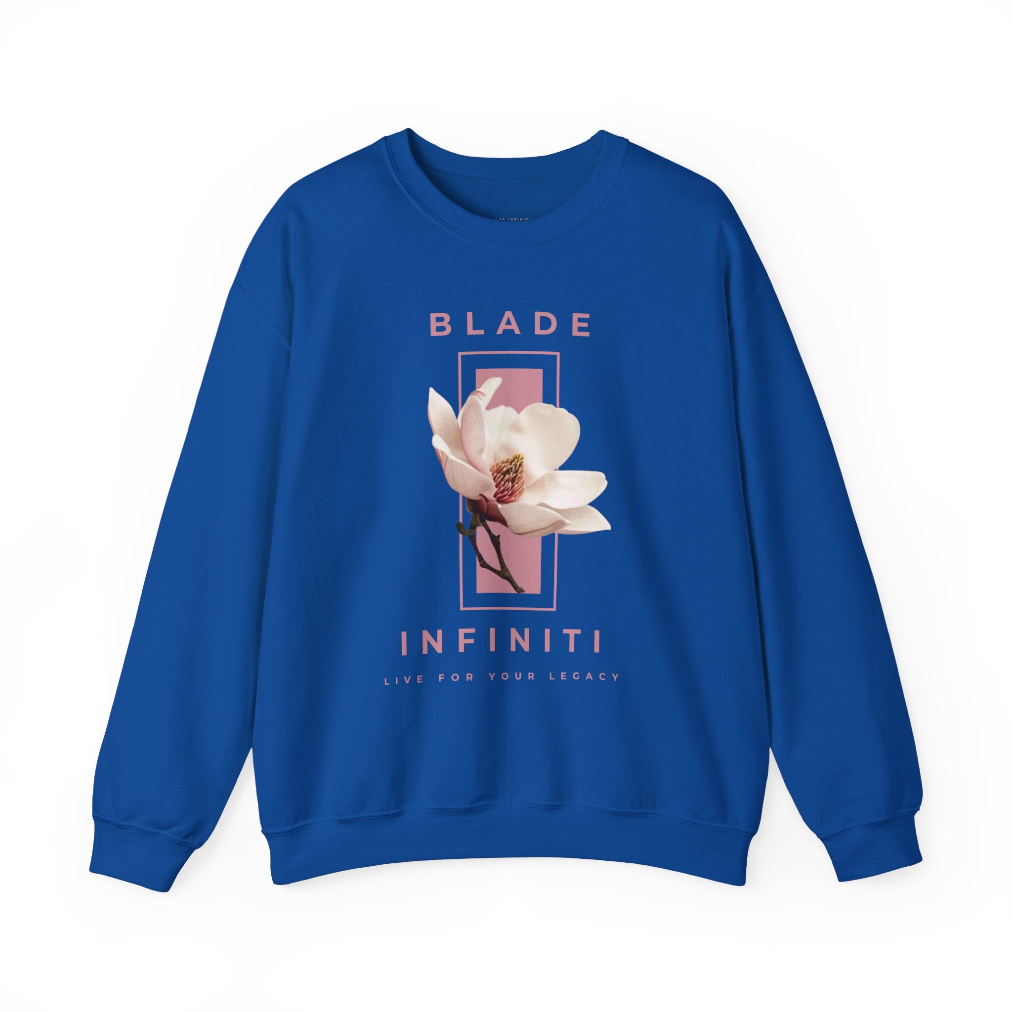 Essence of Infiniti Pink/Cream Floral Crewneck Sweater