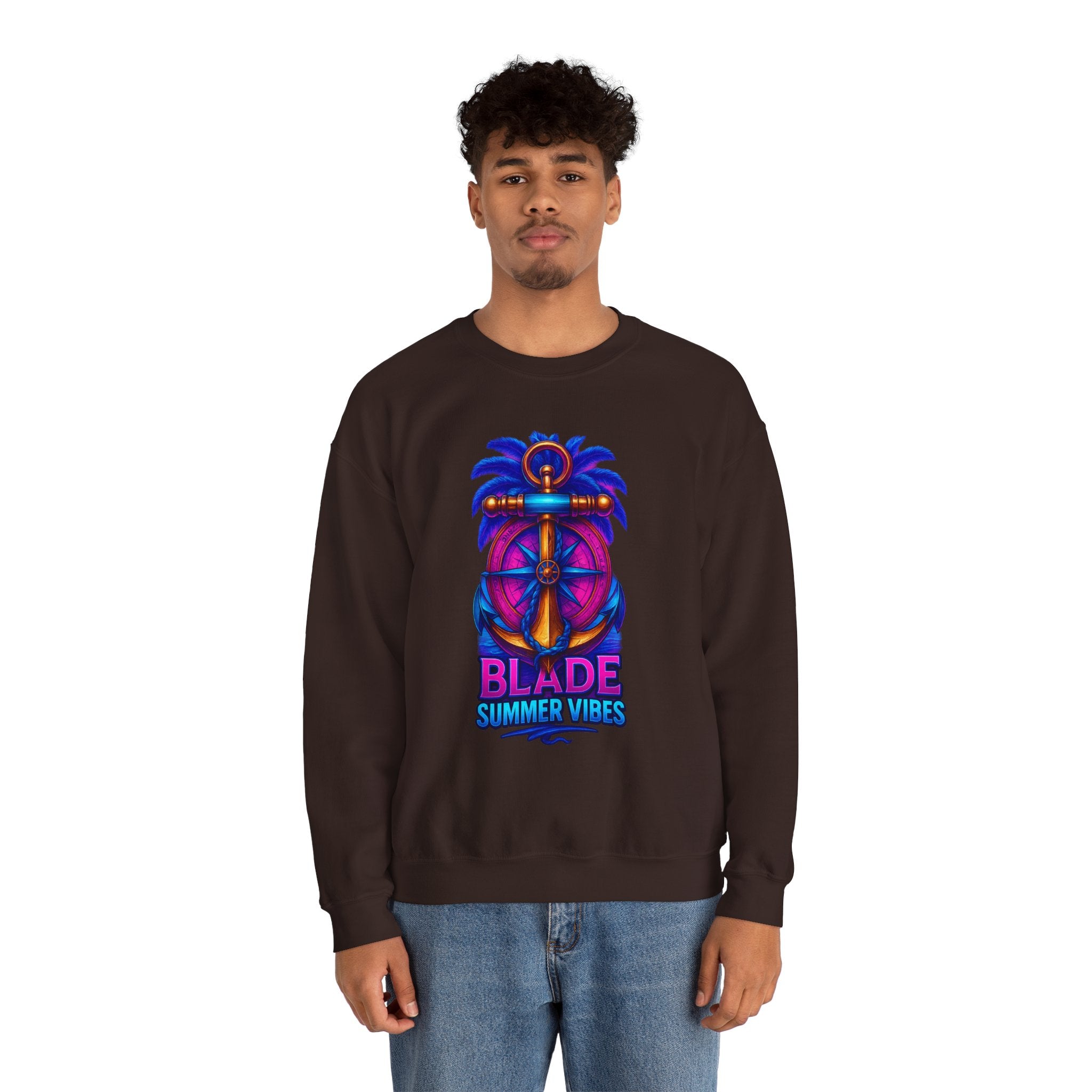 Anchor Compass Unisex Crewneck Sweater