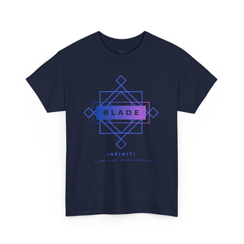 Geometric Infiniti Blue/Purple Ombre T-Shirt