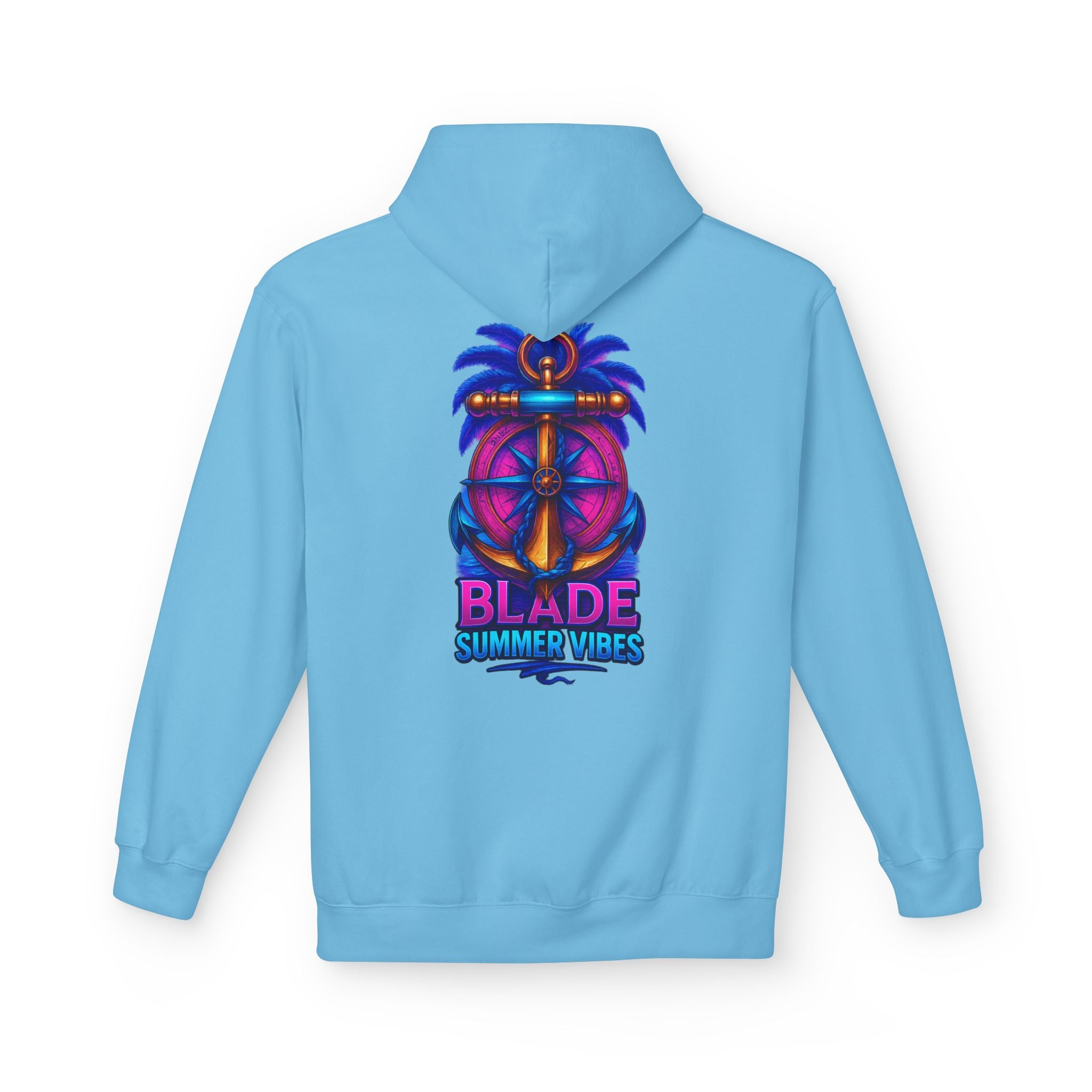 Anchor/Compass Pink/Blue Hoodie
