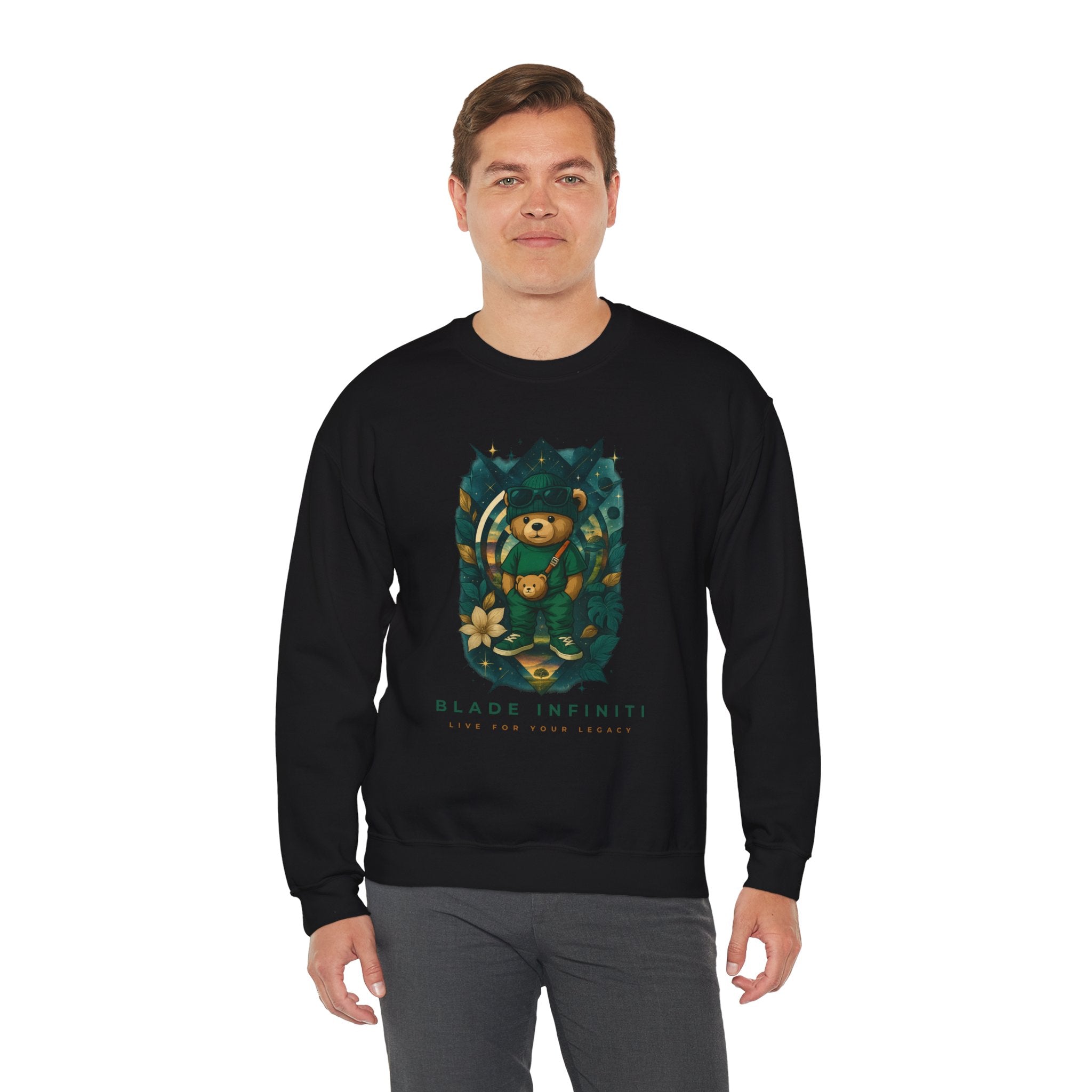 Galactic Teddy Bear V1 Unisex Crewneck Sweater