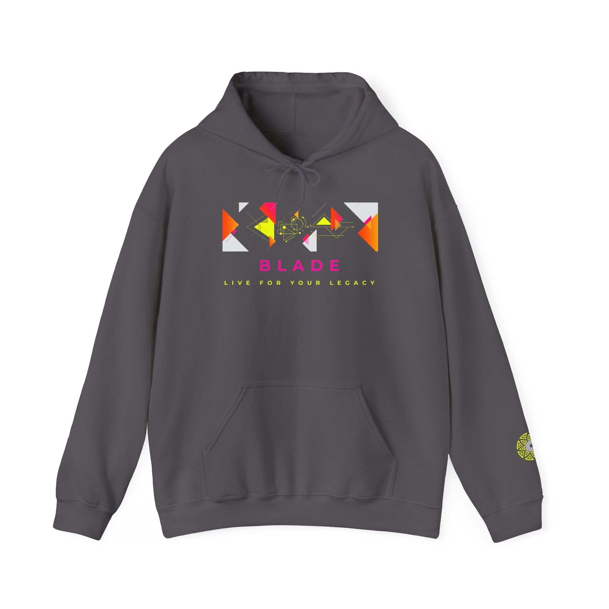 Geometric Odyssey Pink/Green Hoodie