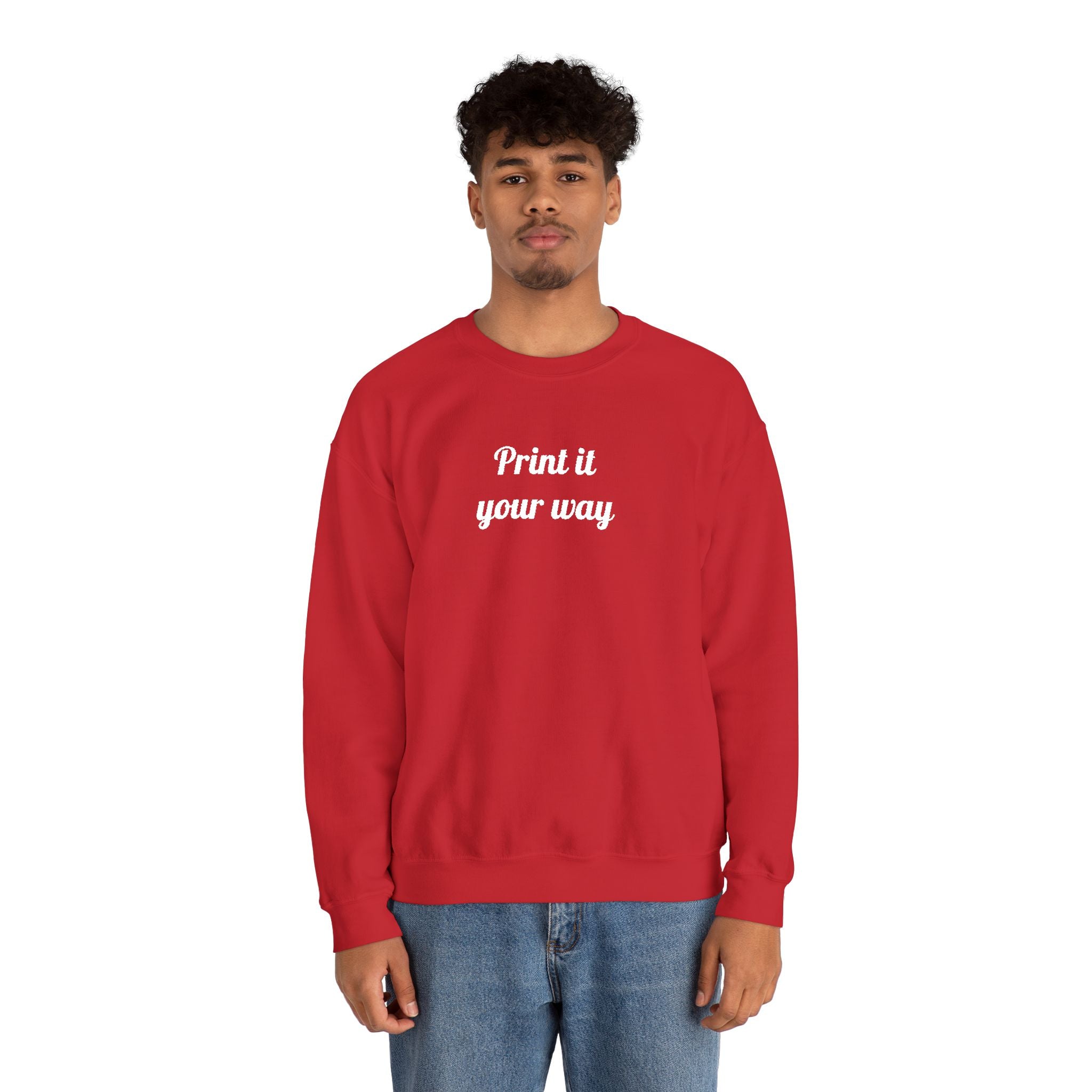 Embroidery Personalization - Unisex Crewneck Sweater (Make It Yours)
