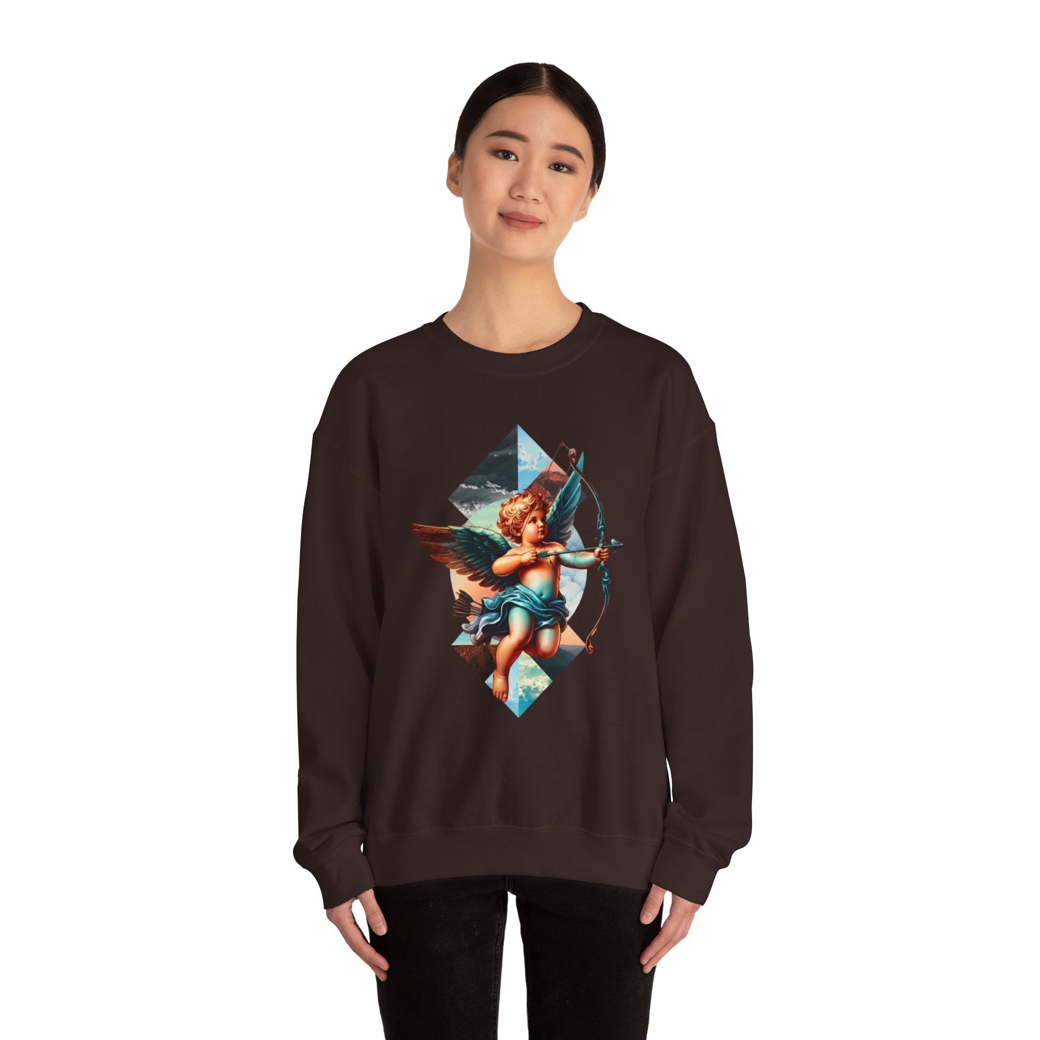 Cupid's Bow Blue + Arrow - Love, Infiniti Unisex Crewneck Sweater