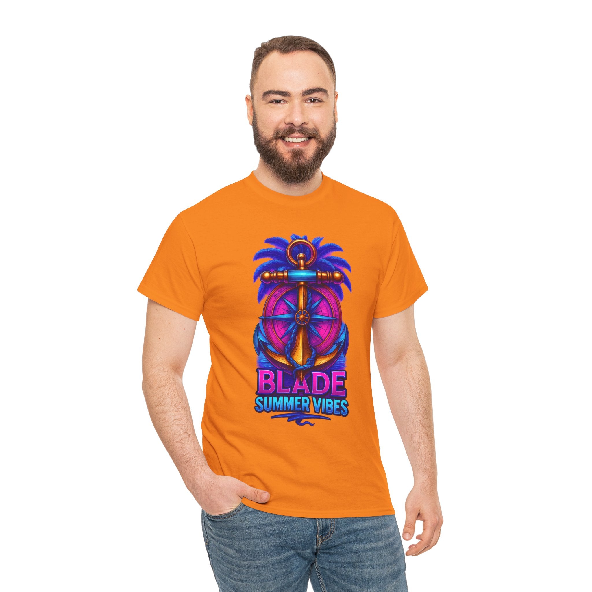 Anchor Compass Multi Blue/Pink T-Shirt