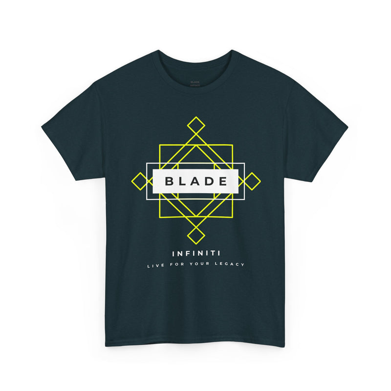 Geometric Infiniti Neon Green/White Ombre T-Shirt