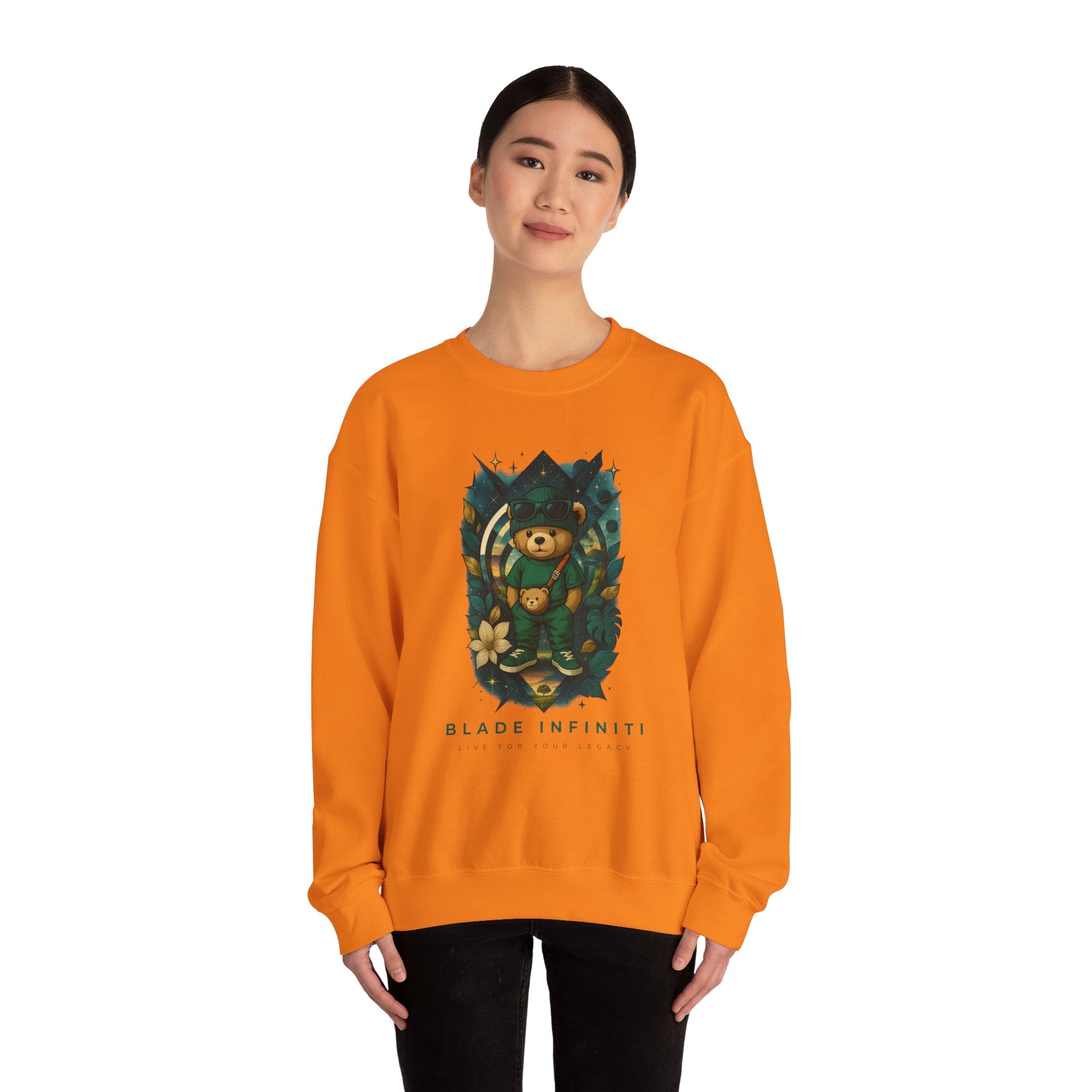 Galactic Teddy Bear V1 Unisex Crewneck Sweater