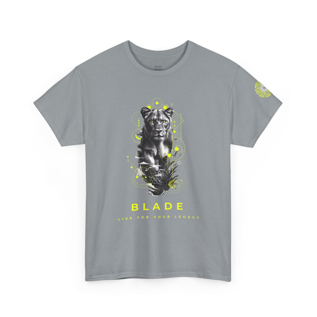 Geometric Reign Neon Green TX Panther T-Shirt