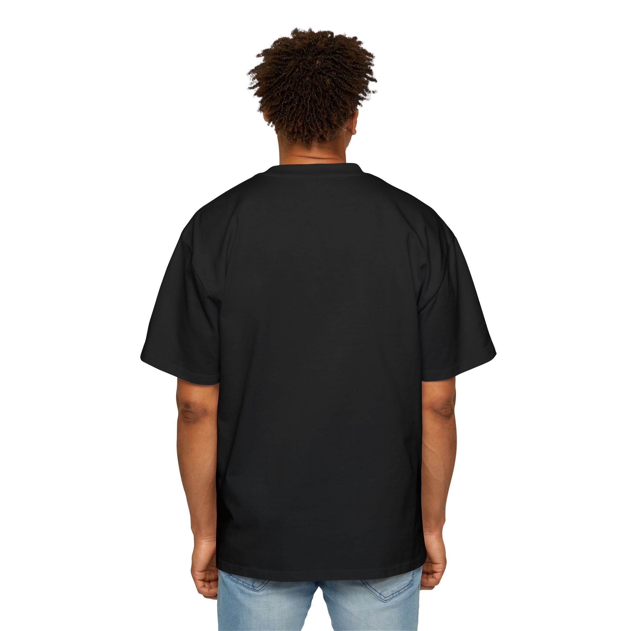 Bloom Bae Black Men's Heavy Oversized T-Shirt