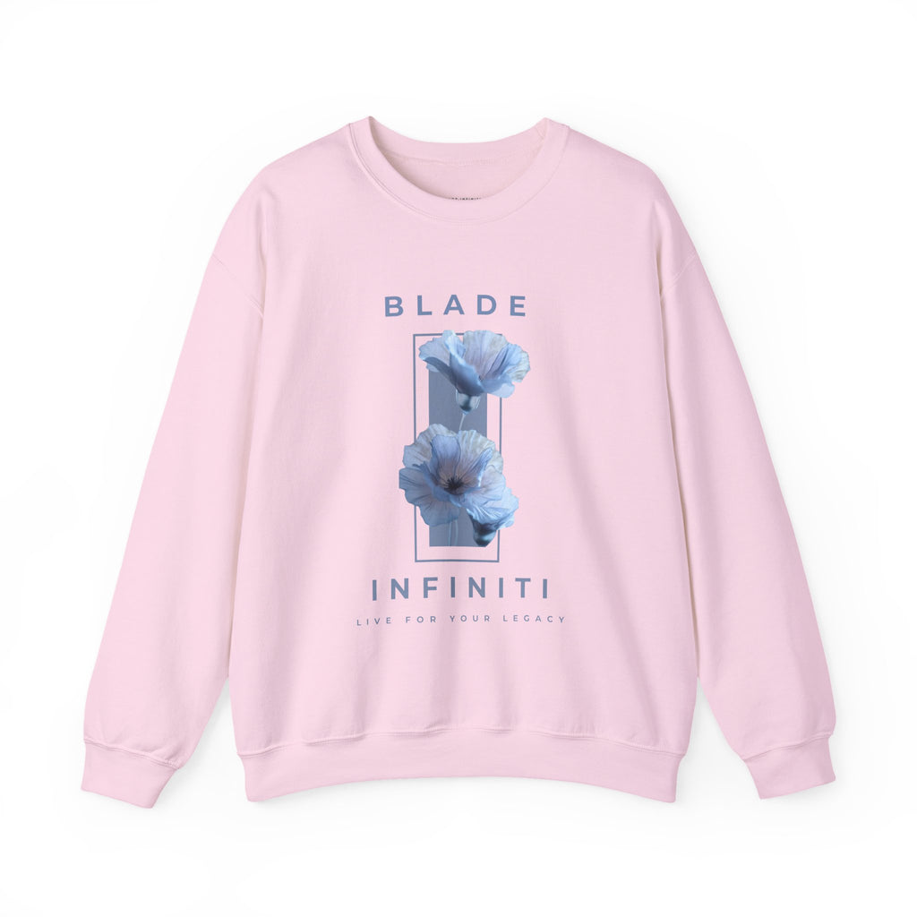 Essence of Infiniti Mint/Blue Floral Unisex Crewneck Sweater