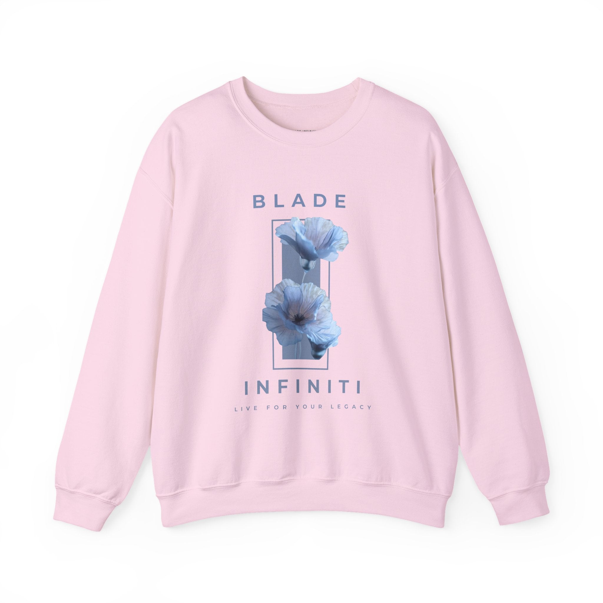 Essence of Infiniti Mint/Blue Floral Unisex Crewneck Sweater