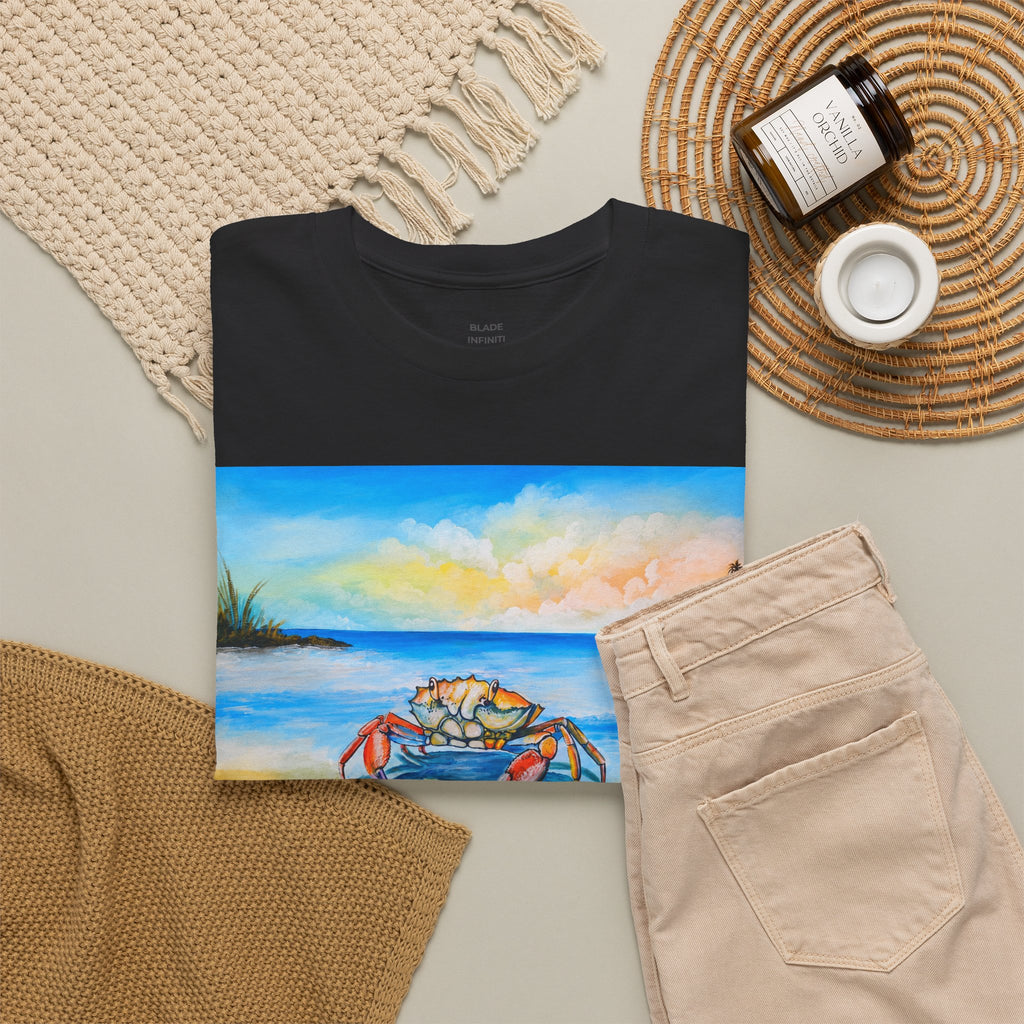 Coastal Crab Beach Sunset T-Shirt
