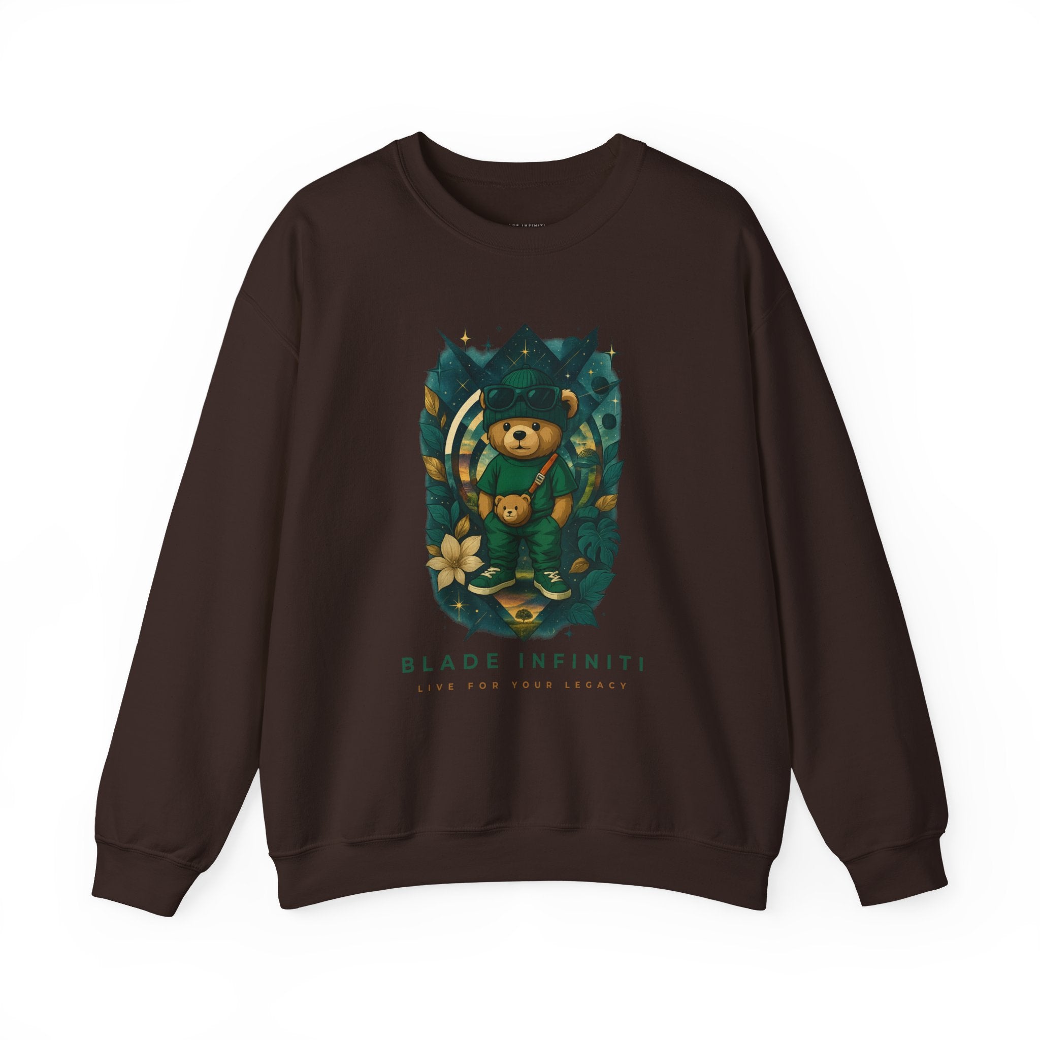 Galactic Teddy Bear V1 Unisex Crewneck Sweater