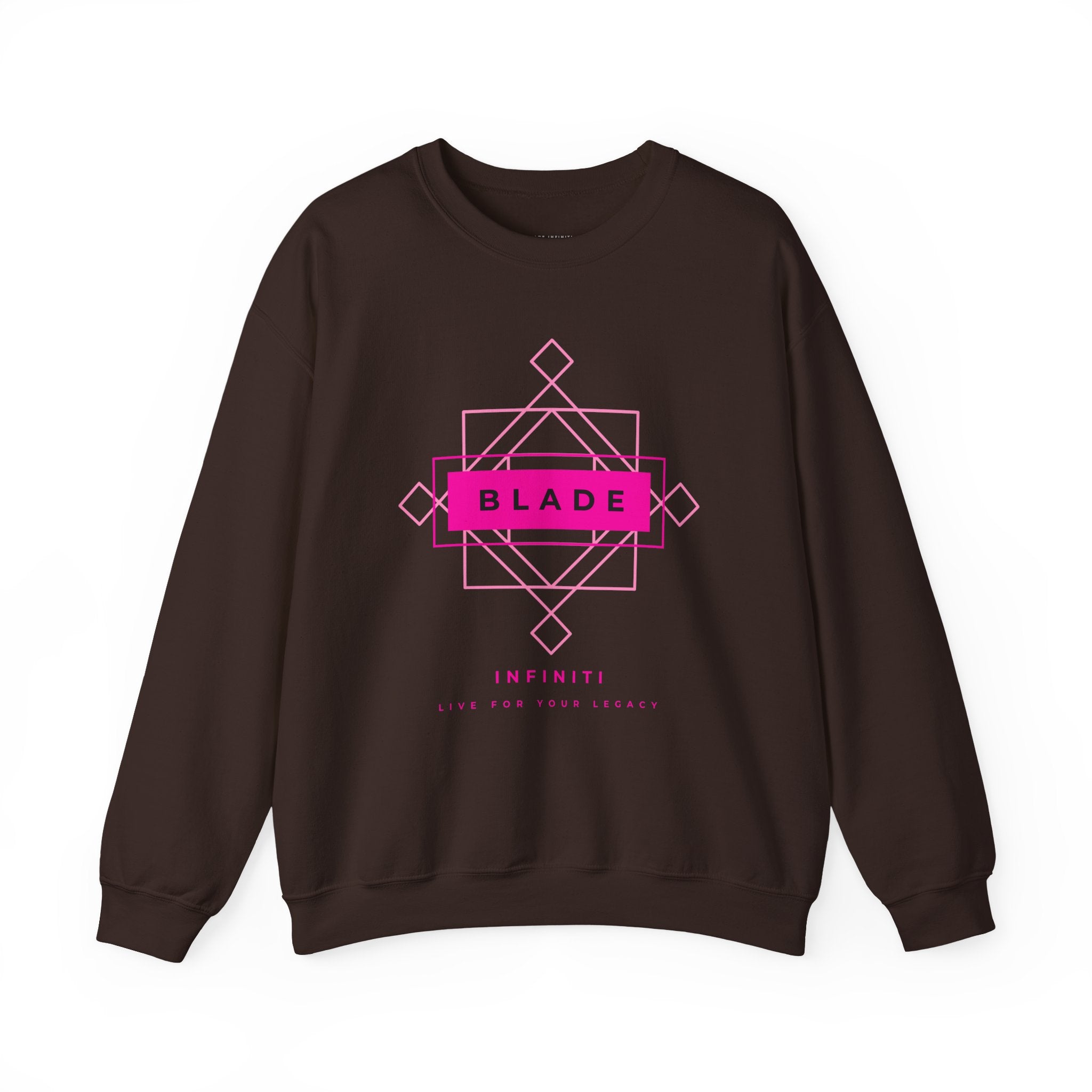 Geometric Infiniti Pink Unisex Crewneck Sweater