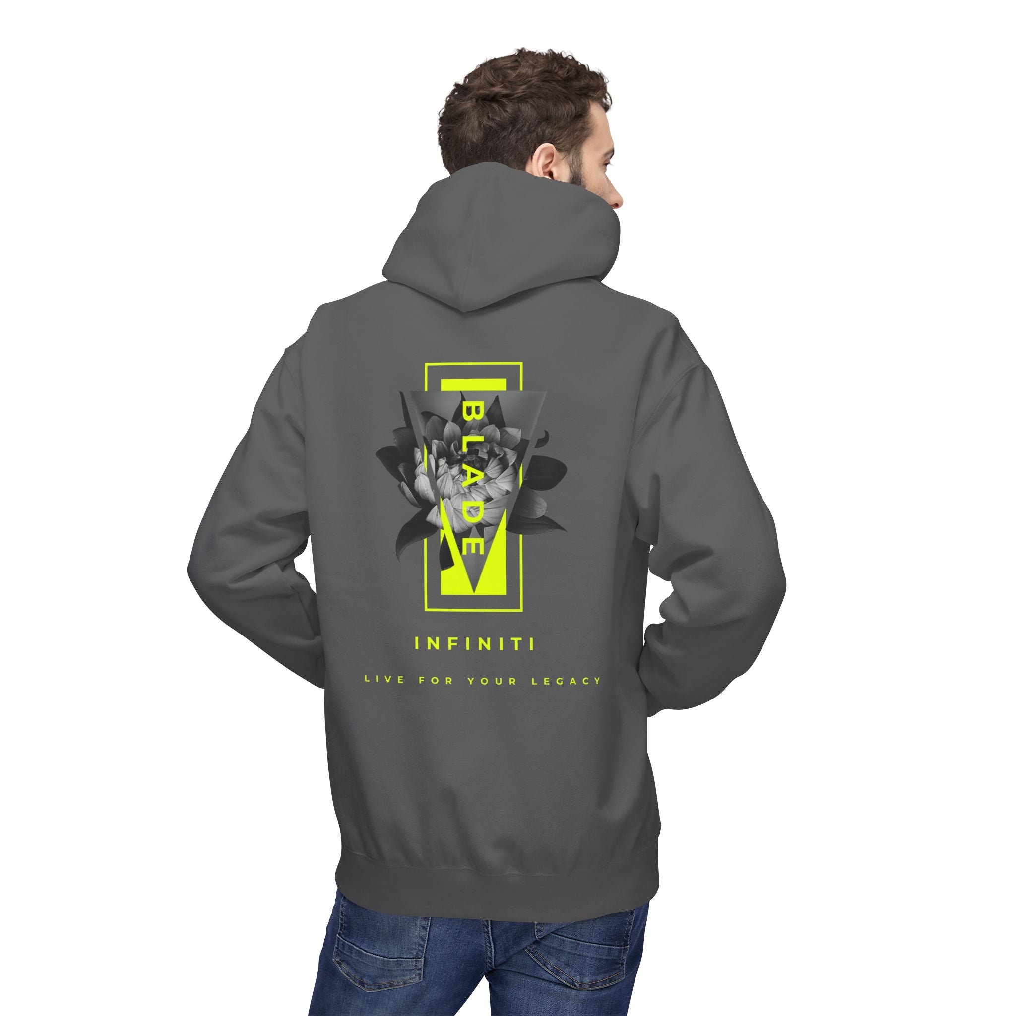 Flora Essence Neon Green Version 2 TX Floral Hoodie