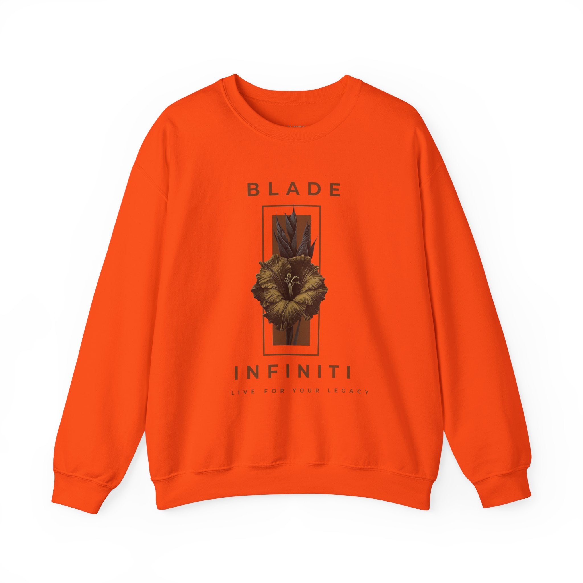 Essence of Infiniti Brown Floral Unisex Crewneck Sweater