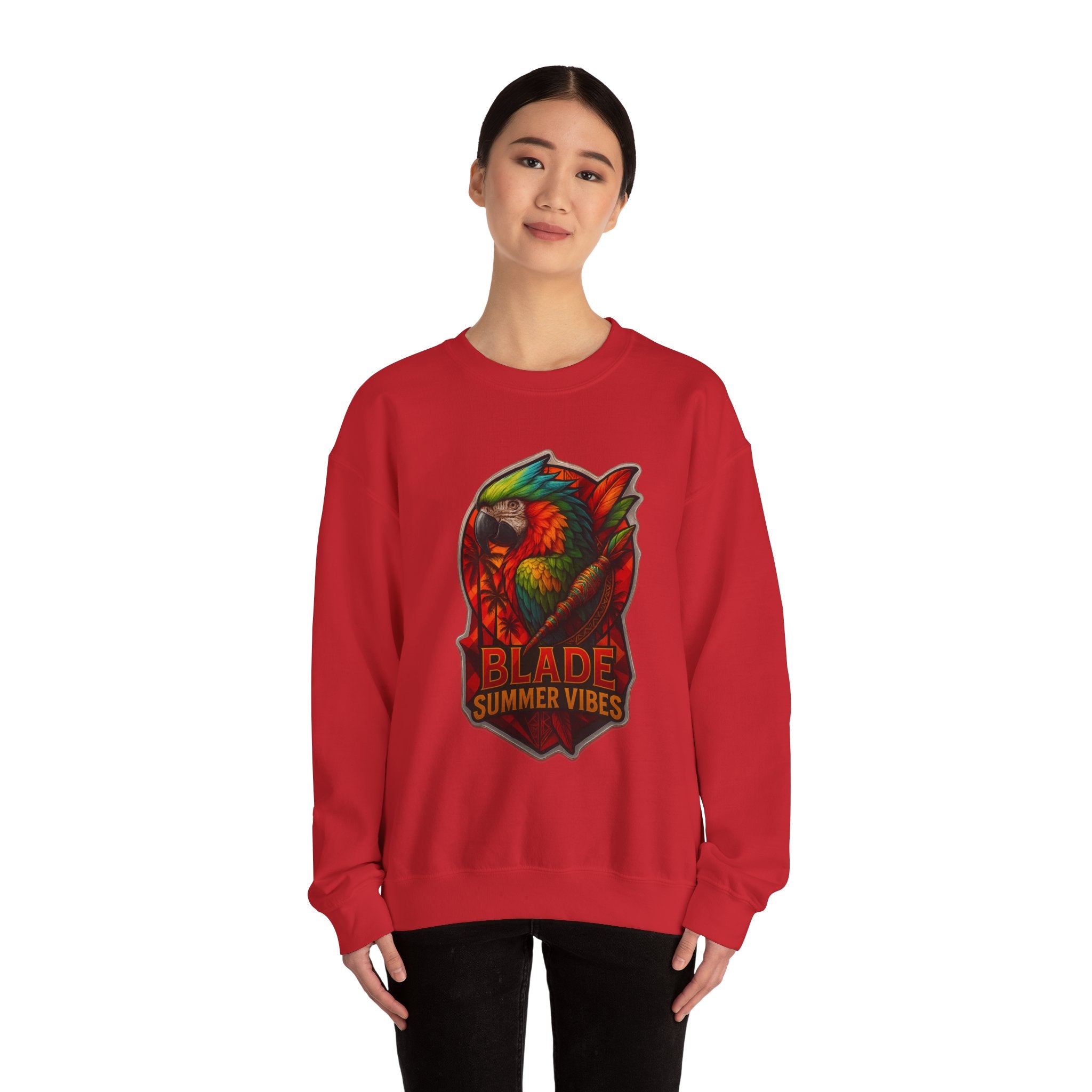 Aztec Parrot Unisex Crewneck Sweater