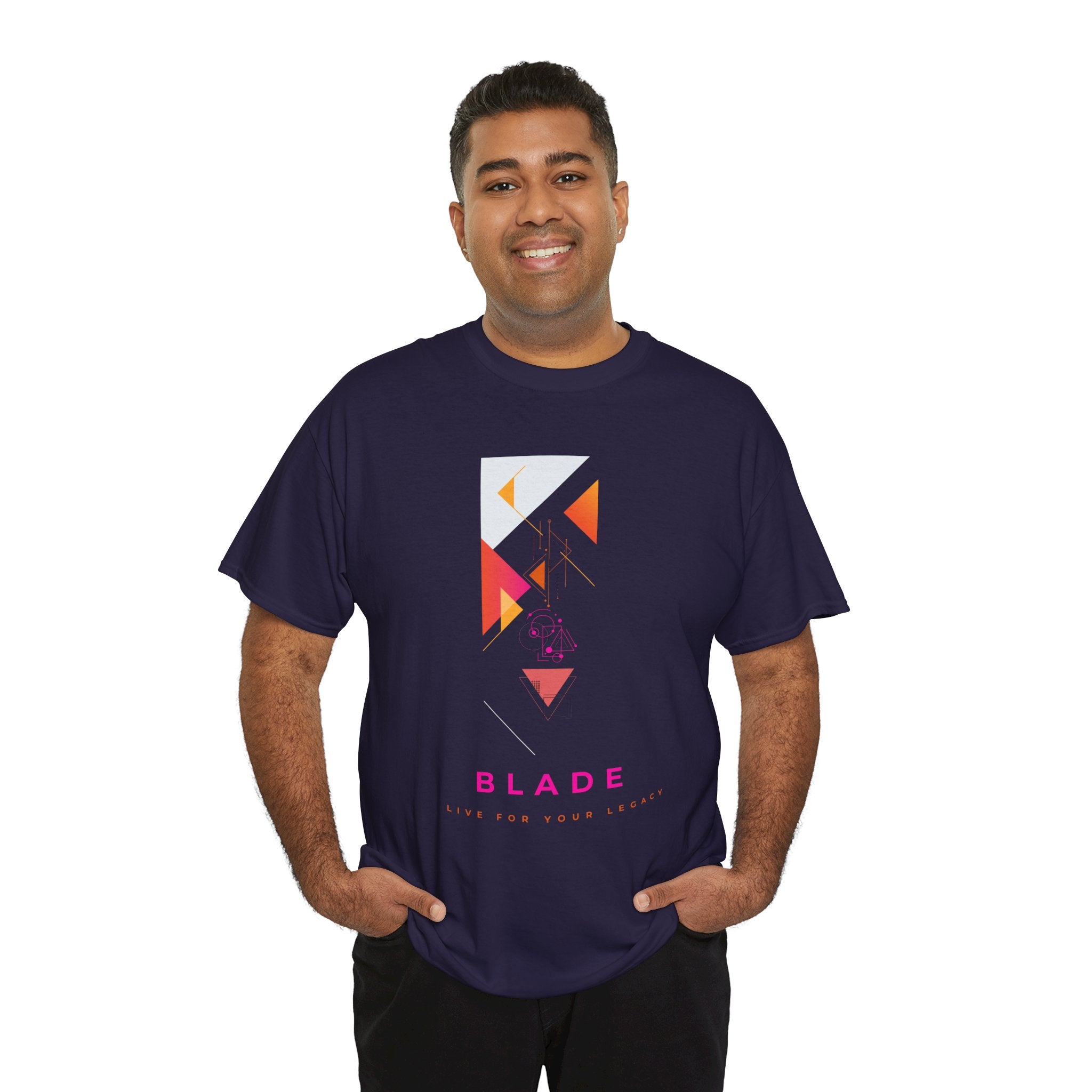Geometric Odyssey  Pink/Orange T-Shirt