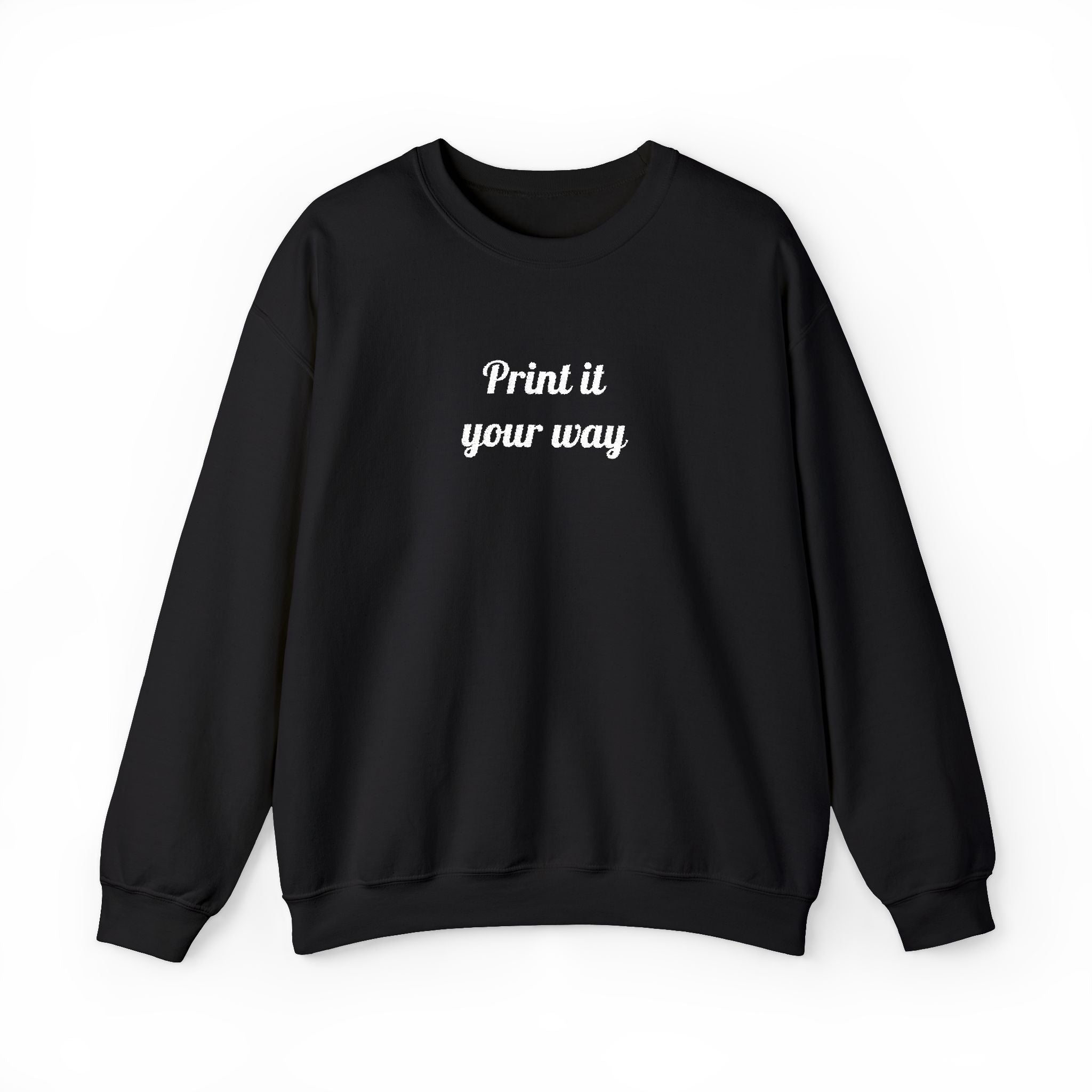 Embroidery Personalization - Unisex Crewneck Sweater (Make It Yours)