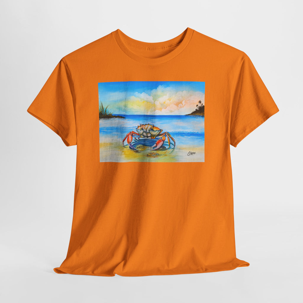 Coastal Crab Beach Sunset T-Shirt