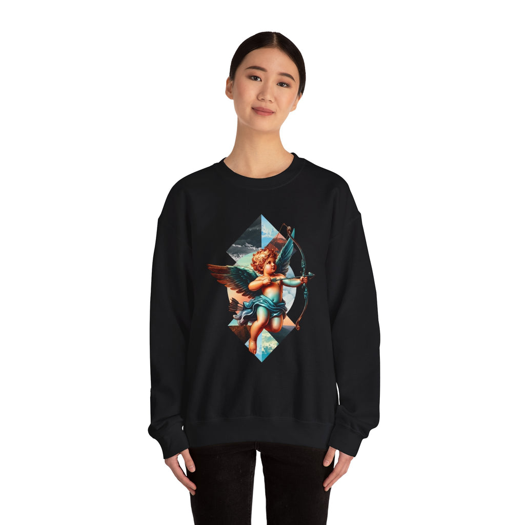 Cupid's Bow Blue + Arrow - Love, Infiniti Unisex Crewneck Sweater