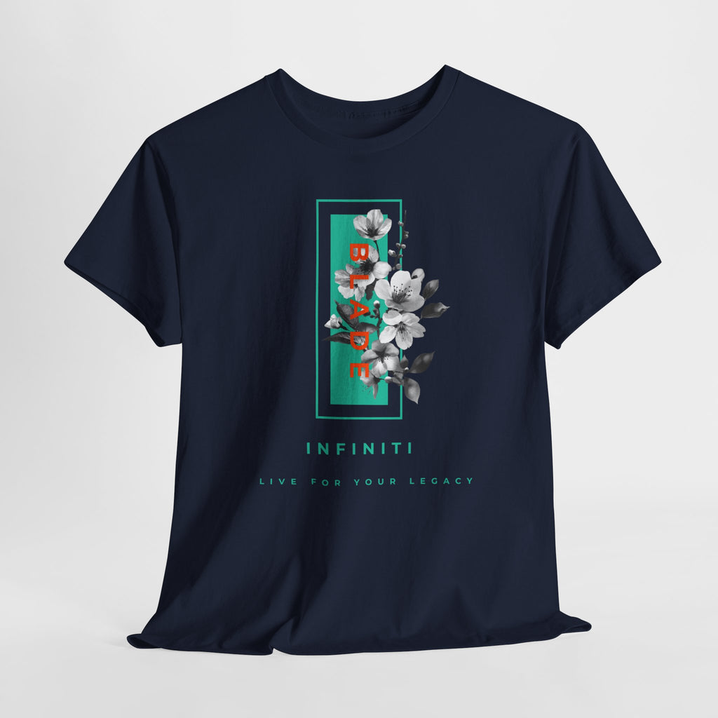 Bloom Bae Teal/Orange Floral T-Shirt