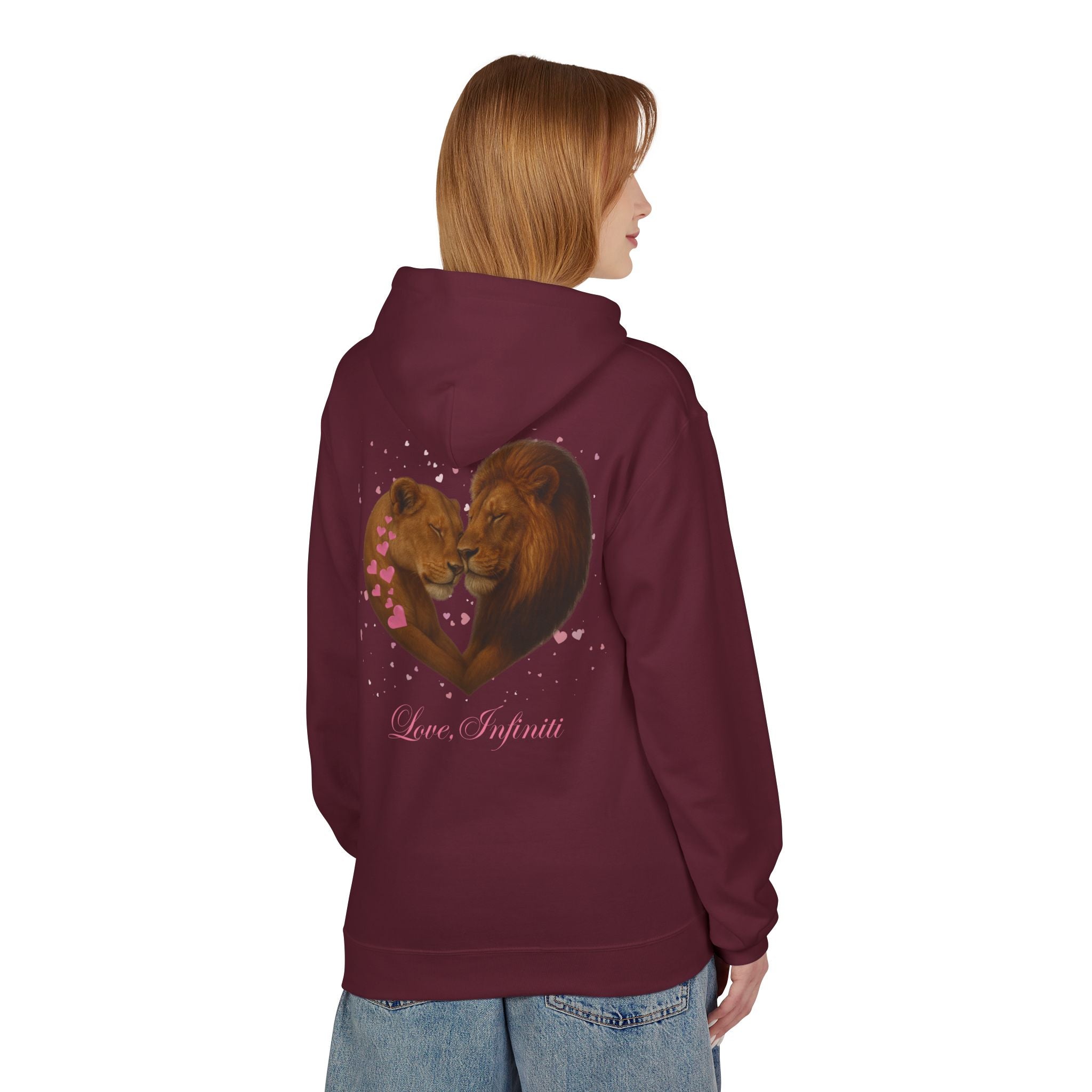 Lion Hearts - Love, Infiniti Unisex Hoodie