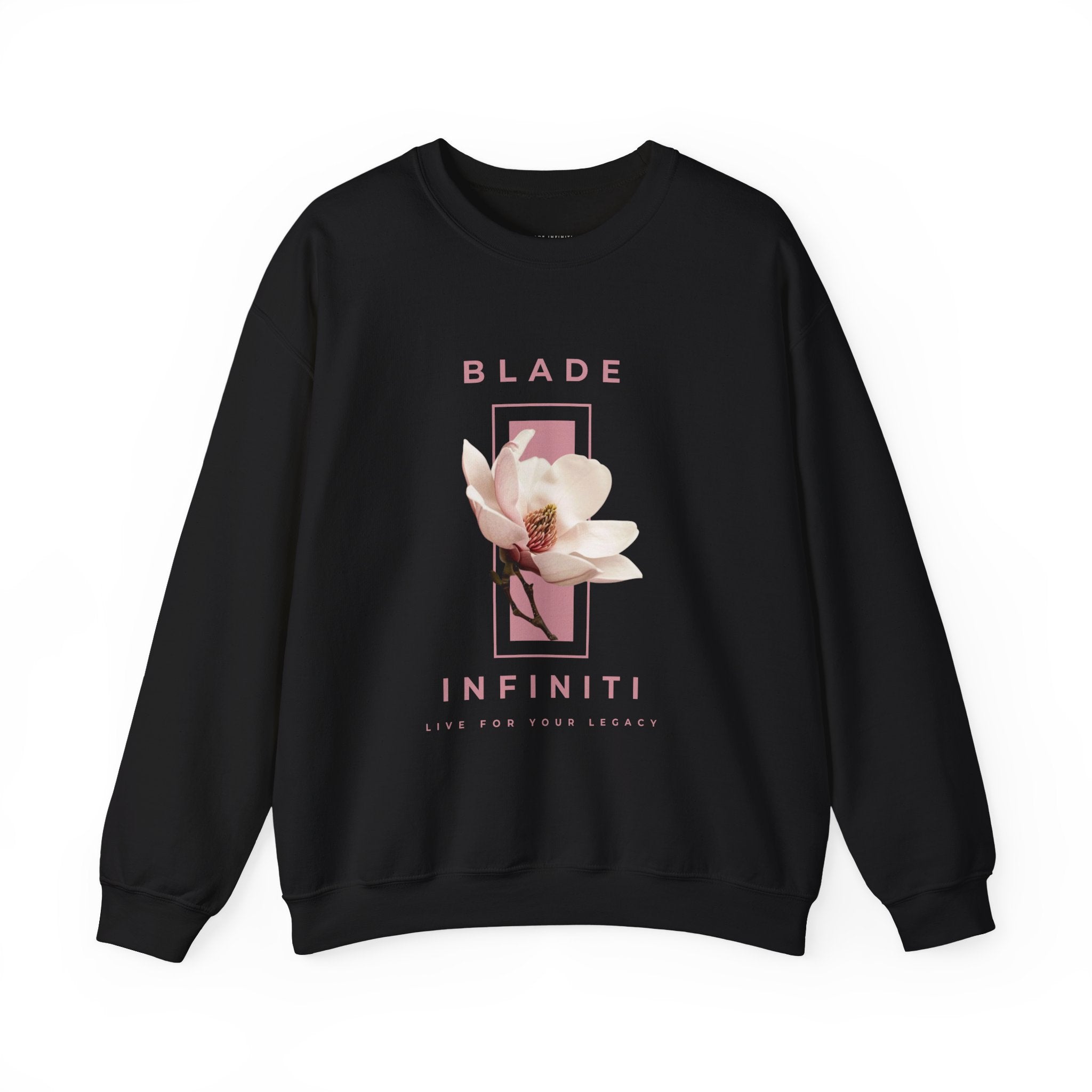 Essence of Infiniti Pink/Cream Floral Crewneck Sweater