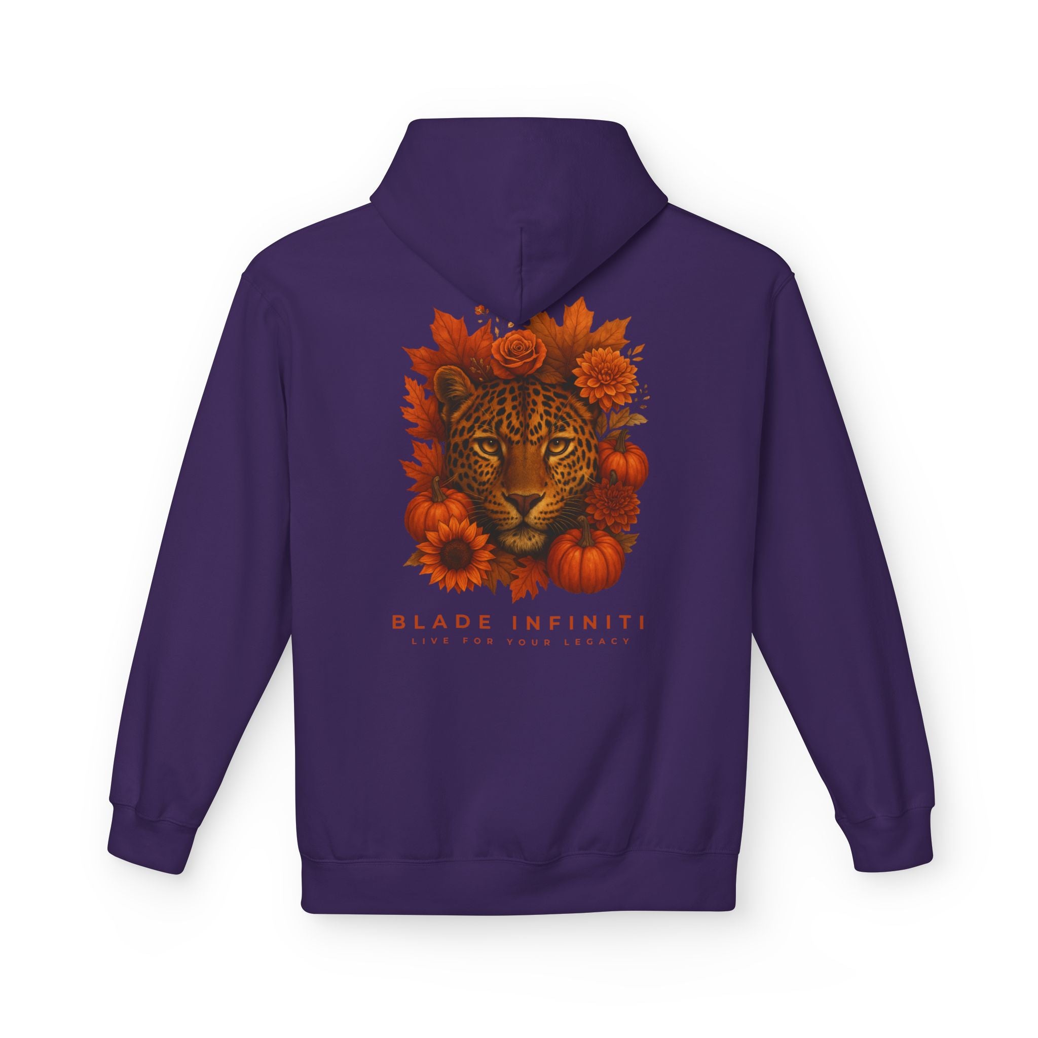 Jungle Flora Fall Leopard Hoodie