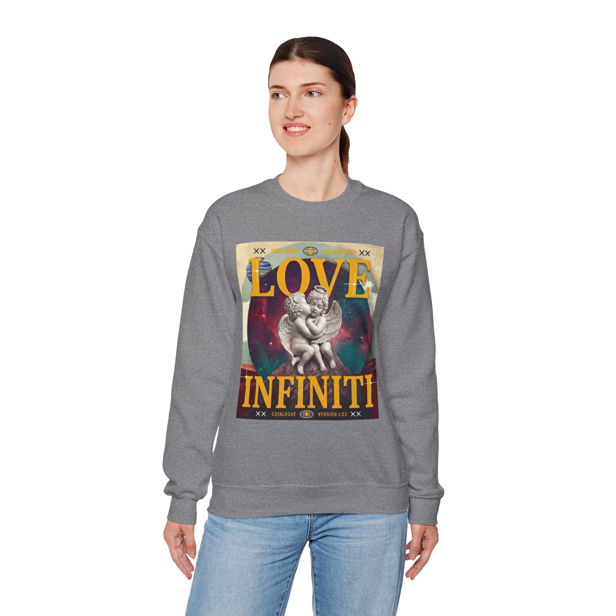 Celestial Love, Infiniti Unisex Crewneck Sweater