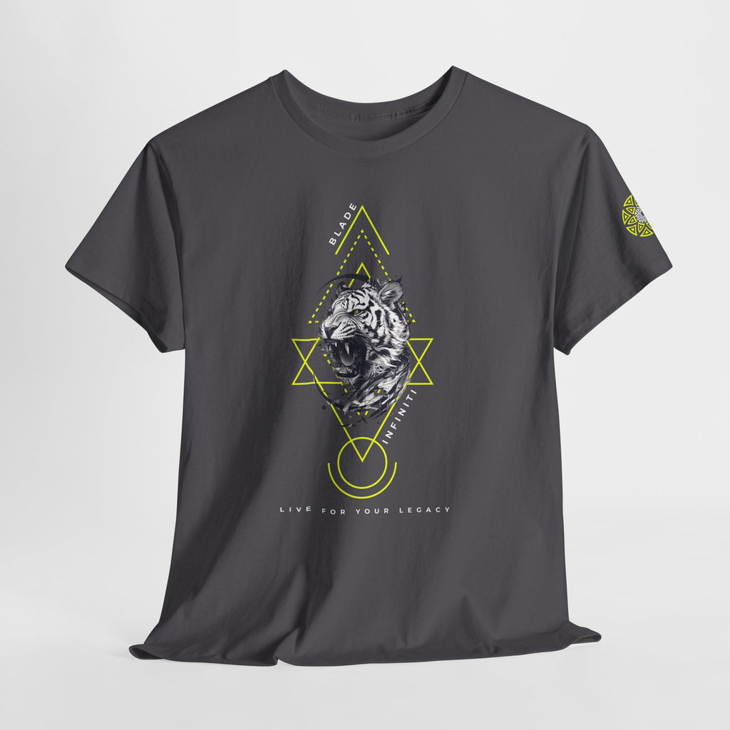 Geometric King Neon Green Tiger T-Shirt