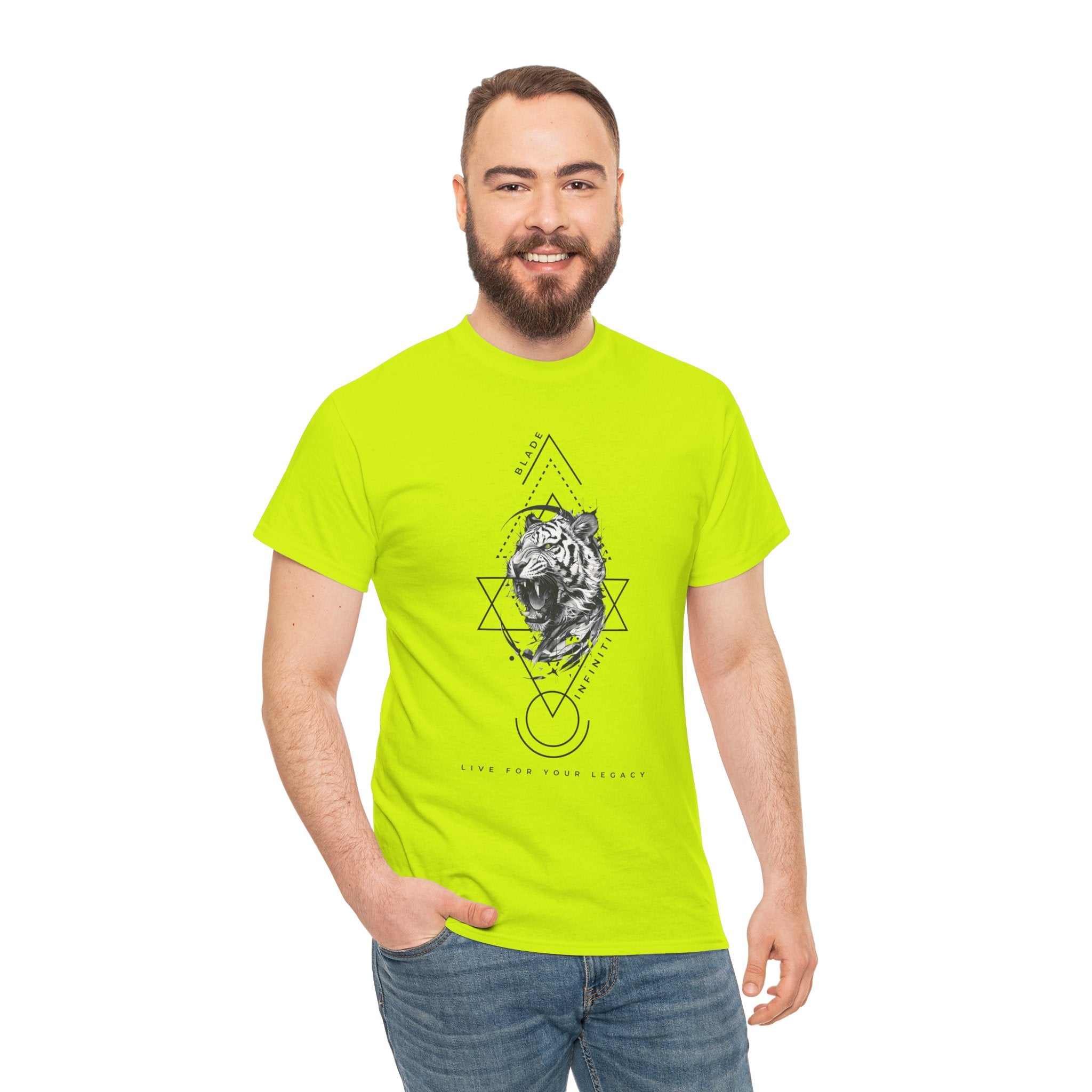 Geometric King Black TX Tiger T-Shirt