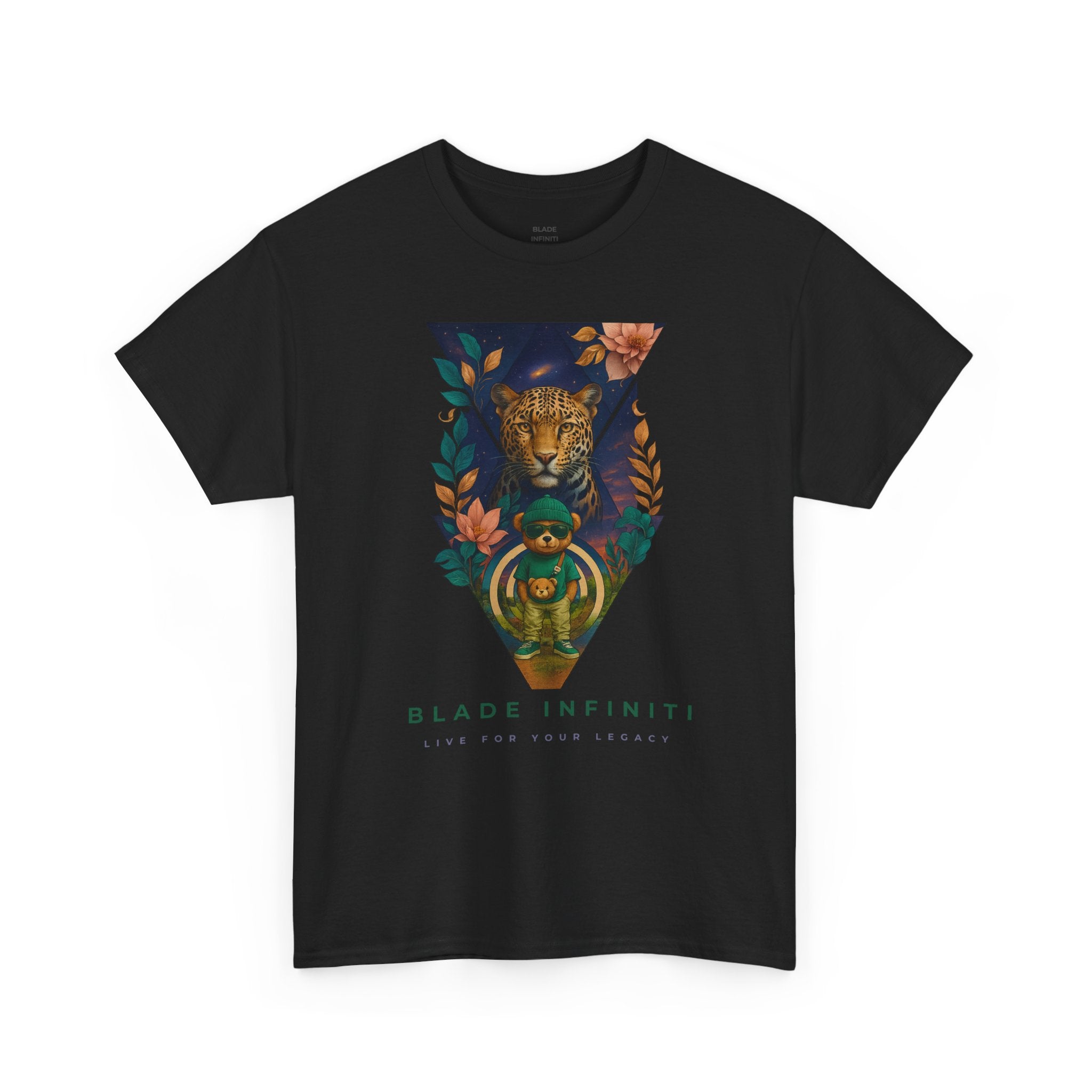 Bladeverse Galactic Jungle Leopard/Teddy Bear T-Shirt