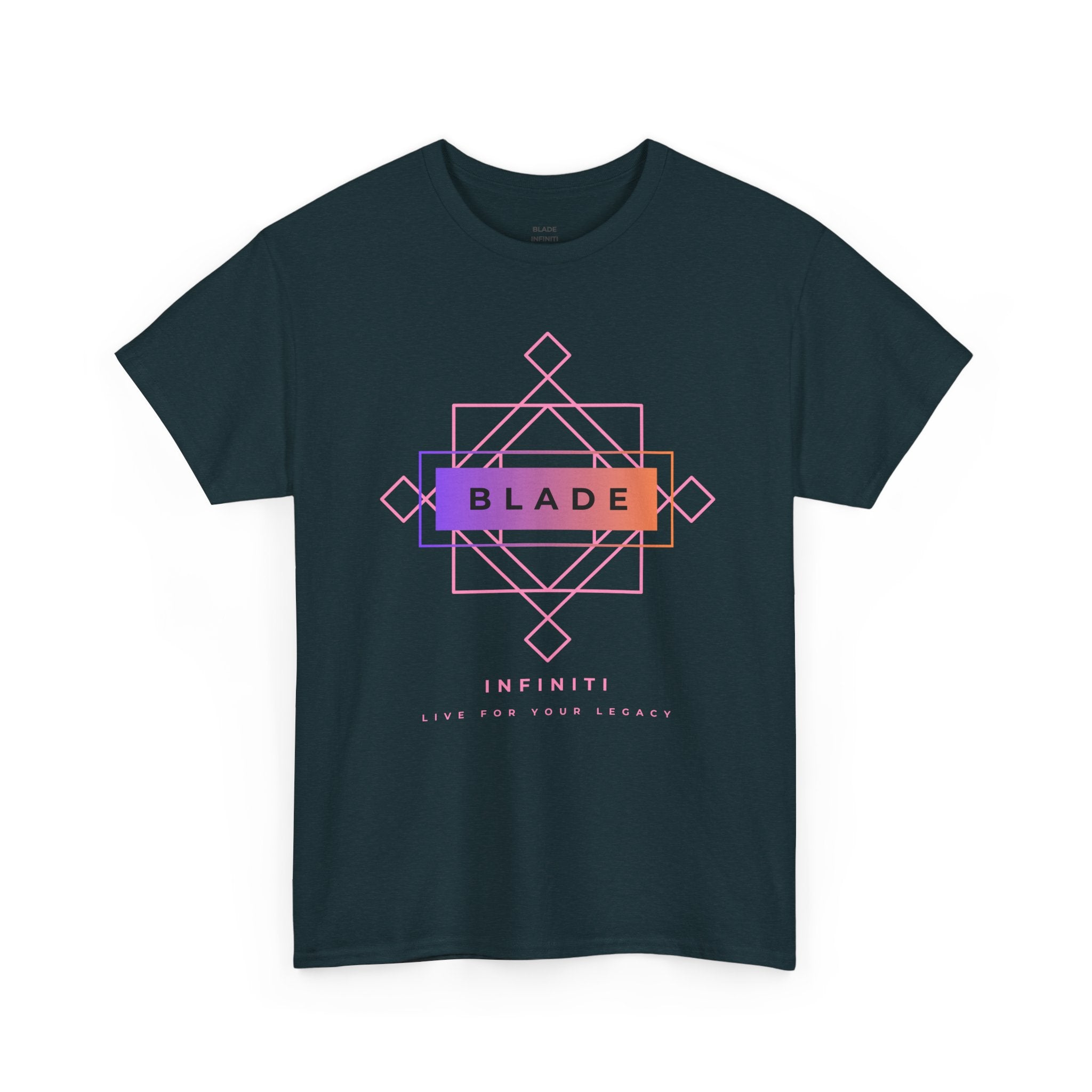 Geometric Infiniti Pink/Purple/Orange Ombre T-Shirt