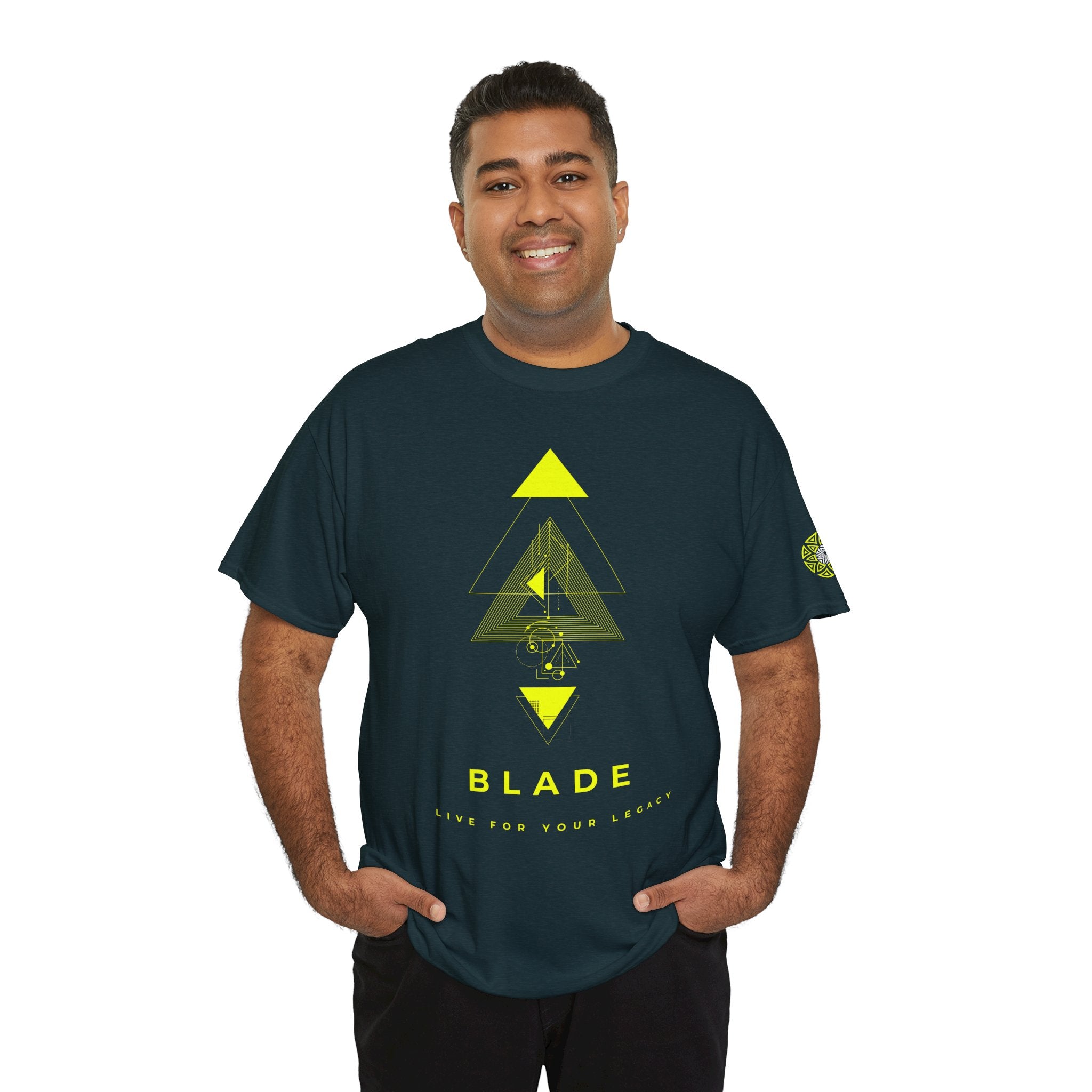 Geometric Odyssey Neon Green TX T-Shirt