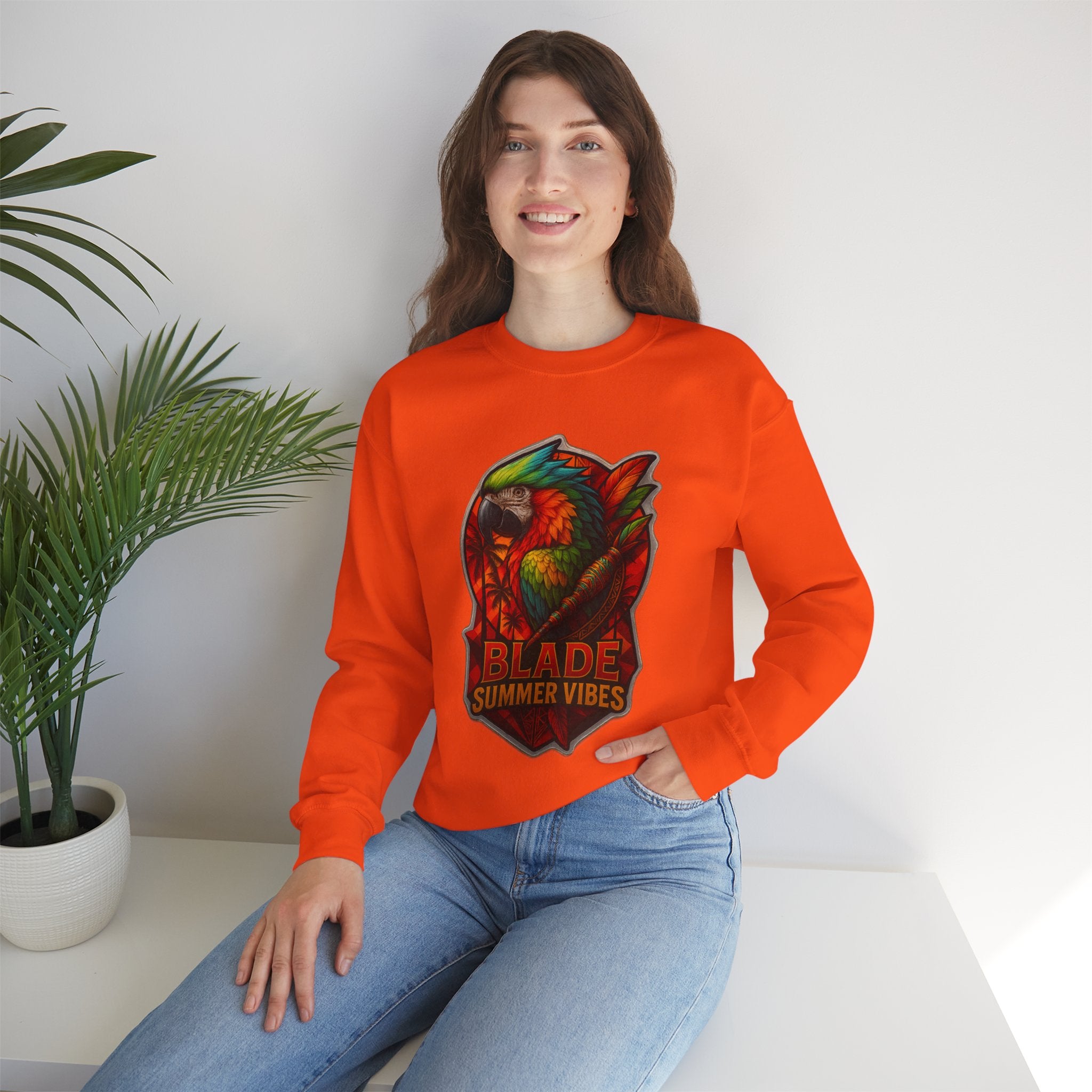 Aztec Parrot Unisex Crewneck Sweater