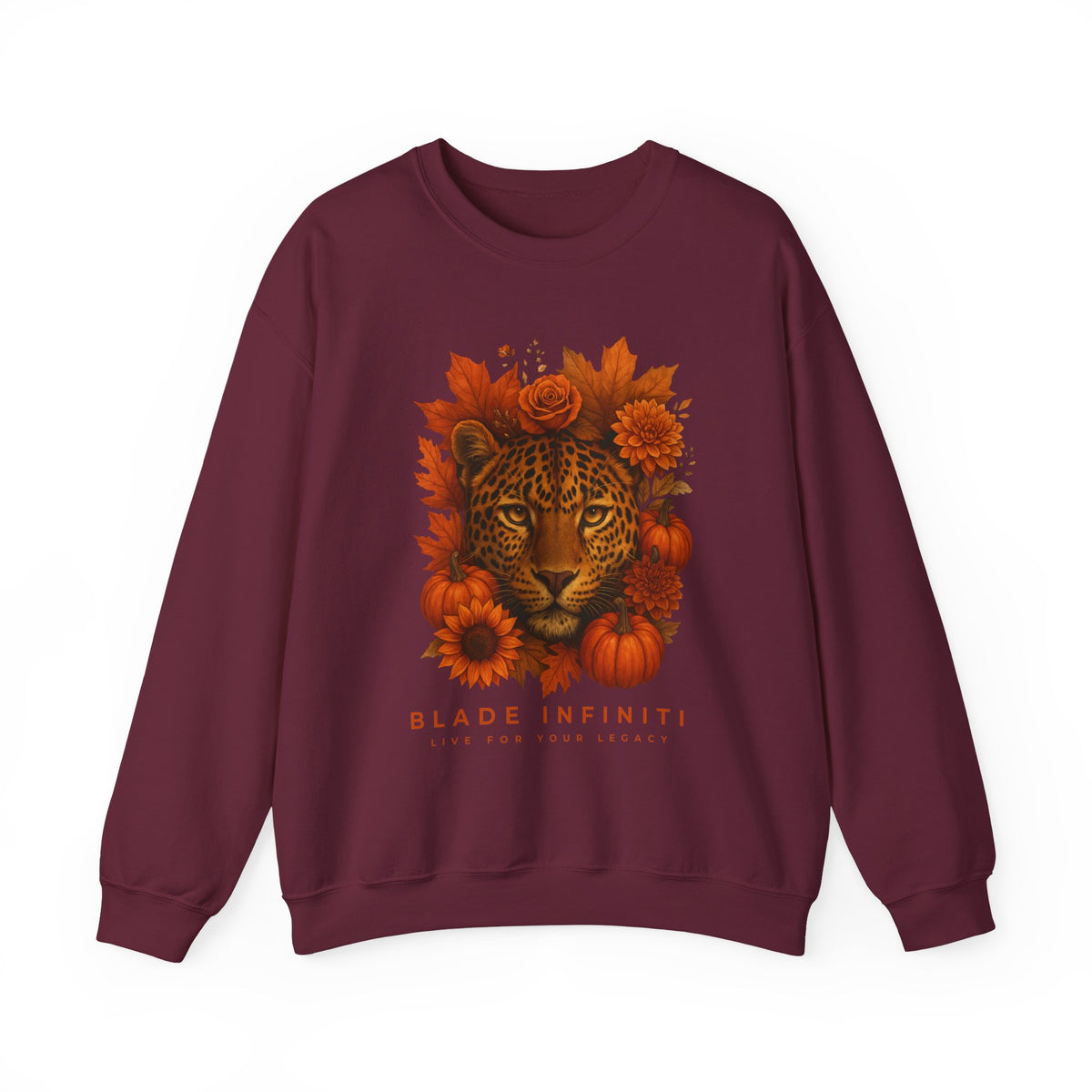 Fall Leopard Jungle Unisex Crewneck Sweater