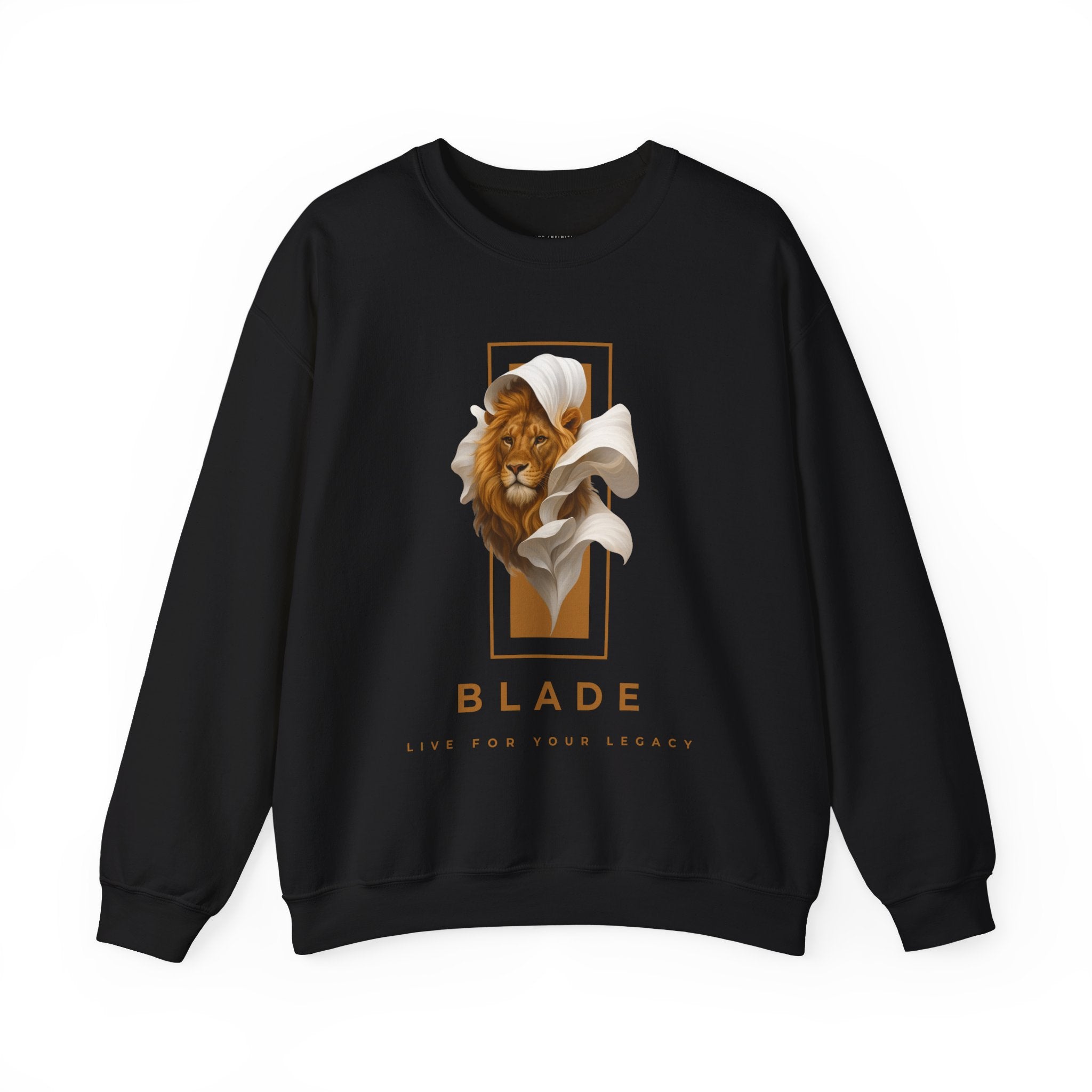 Majestic Bloom Lion Unisex Crewneck Sweater