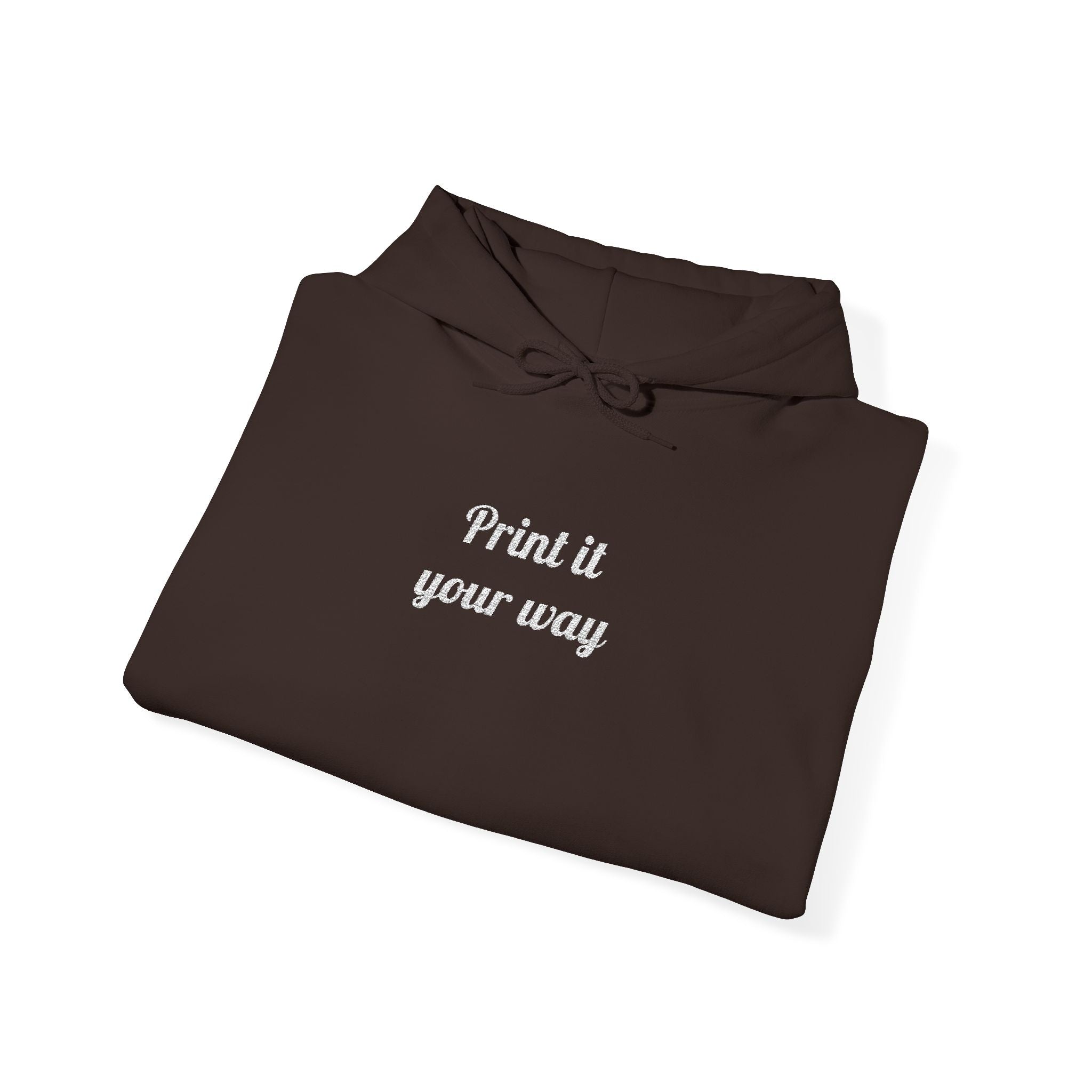 Custom Embroidered Unisex Hoodie – Ethically Sourced Cotton Blend
