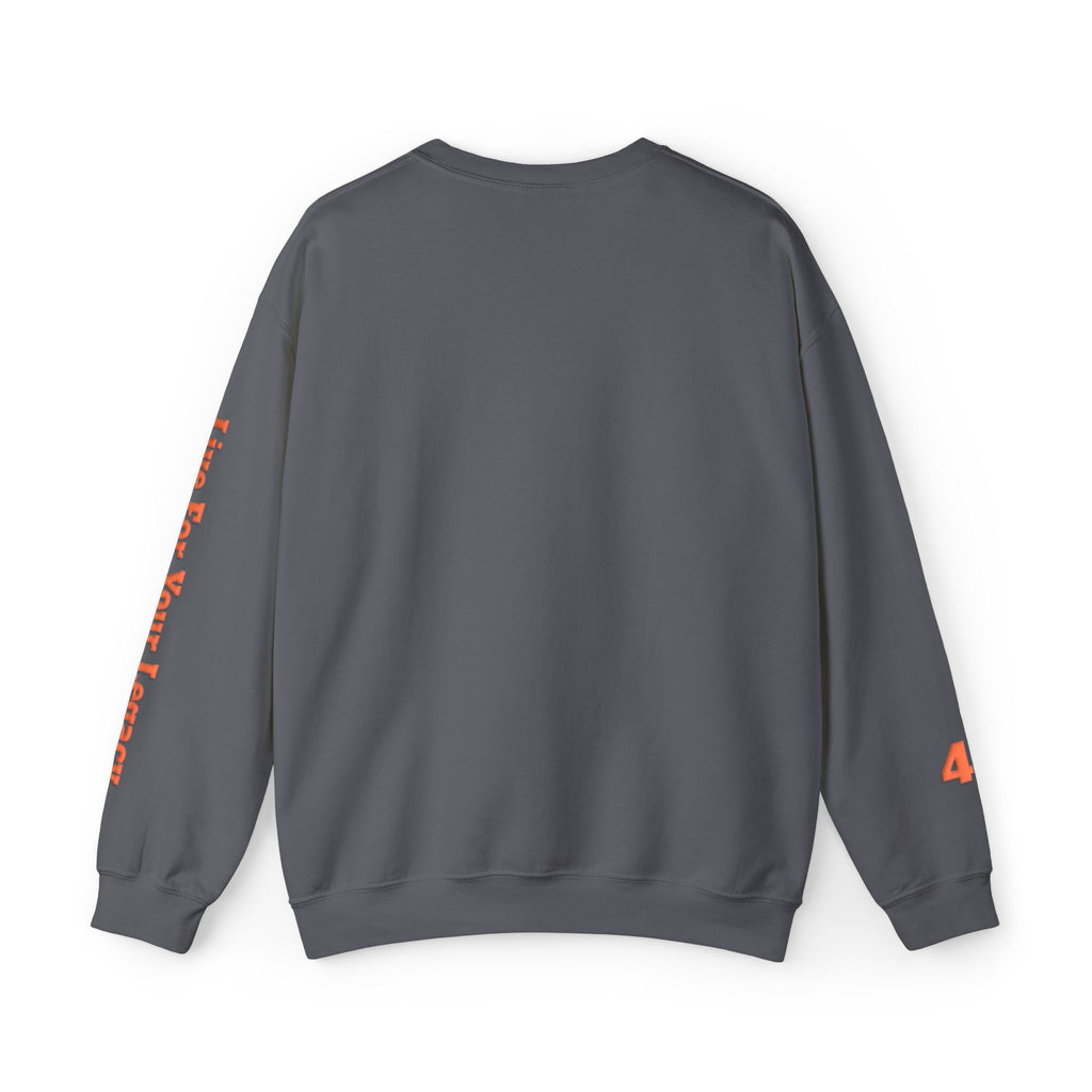 Blade Legacy Puff Stencil Orange Crewneck Sweater