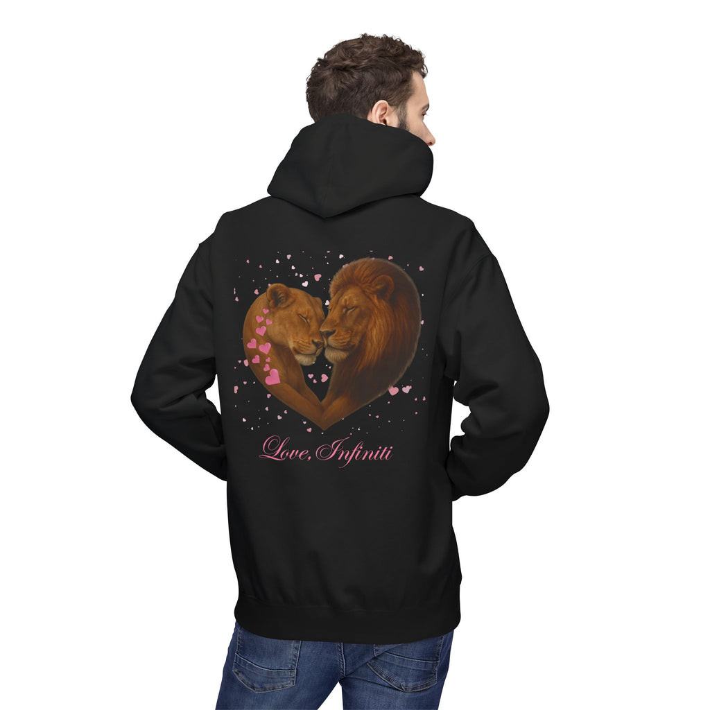 Lion Hearts - Love, Infiniti Unisex Hoodie