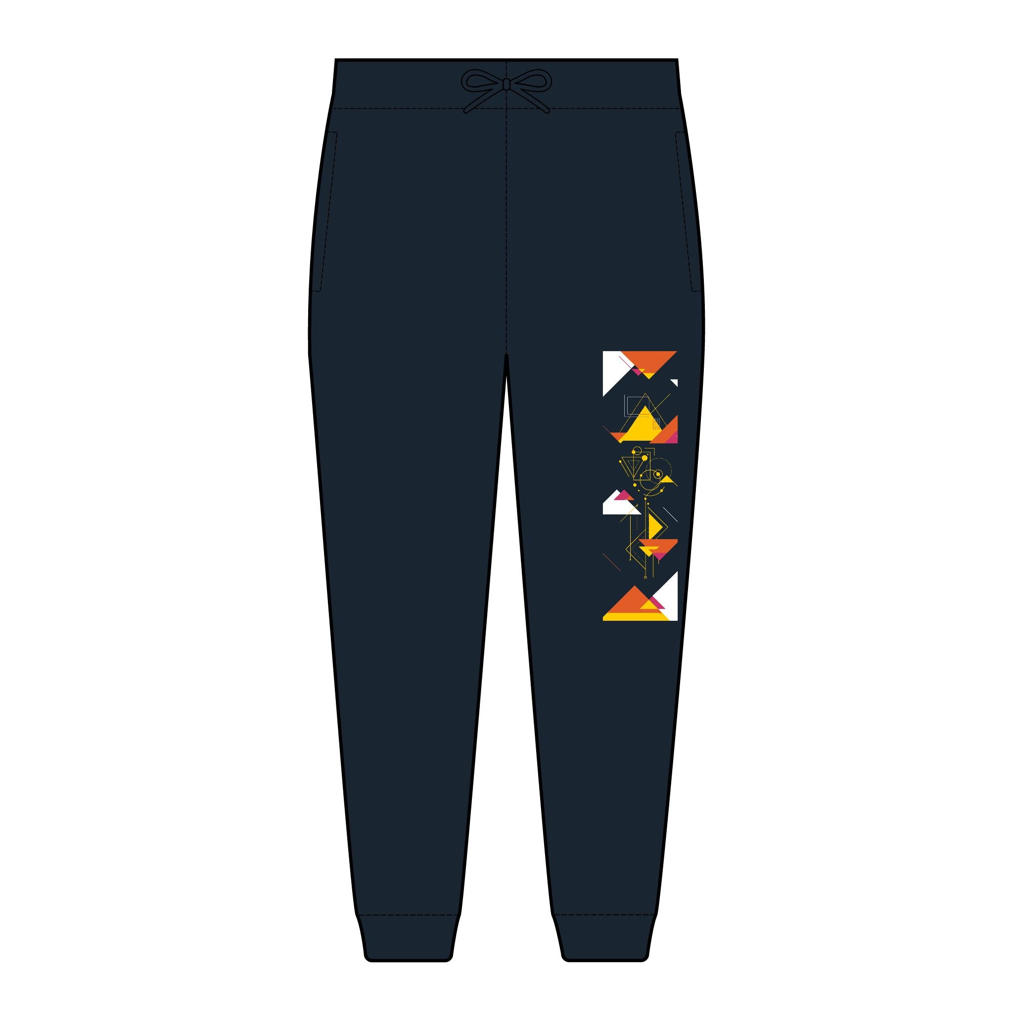 Embroidery Geometric Odyssey Joggers