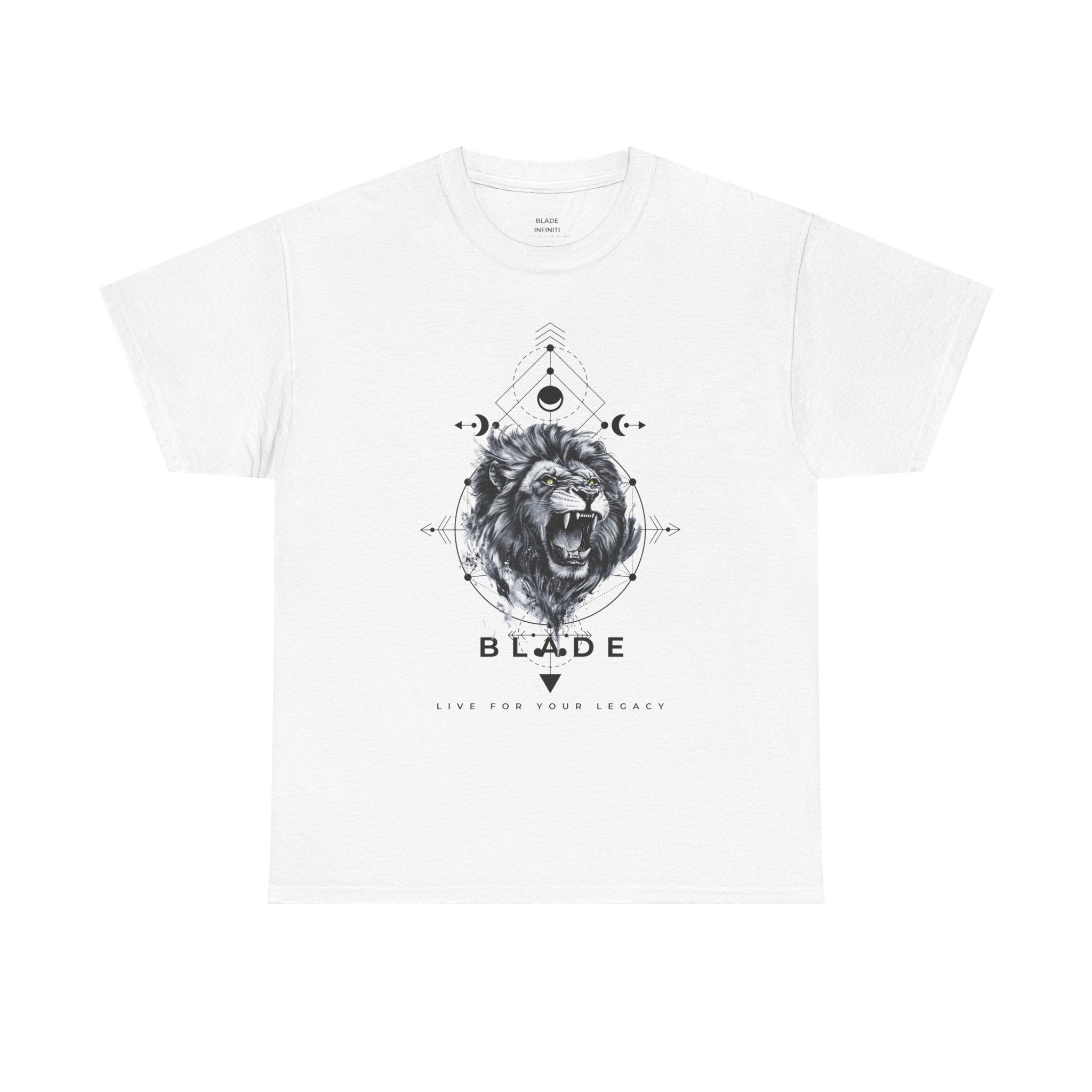 Geometric King Black TX Lion T-Shirt