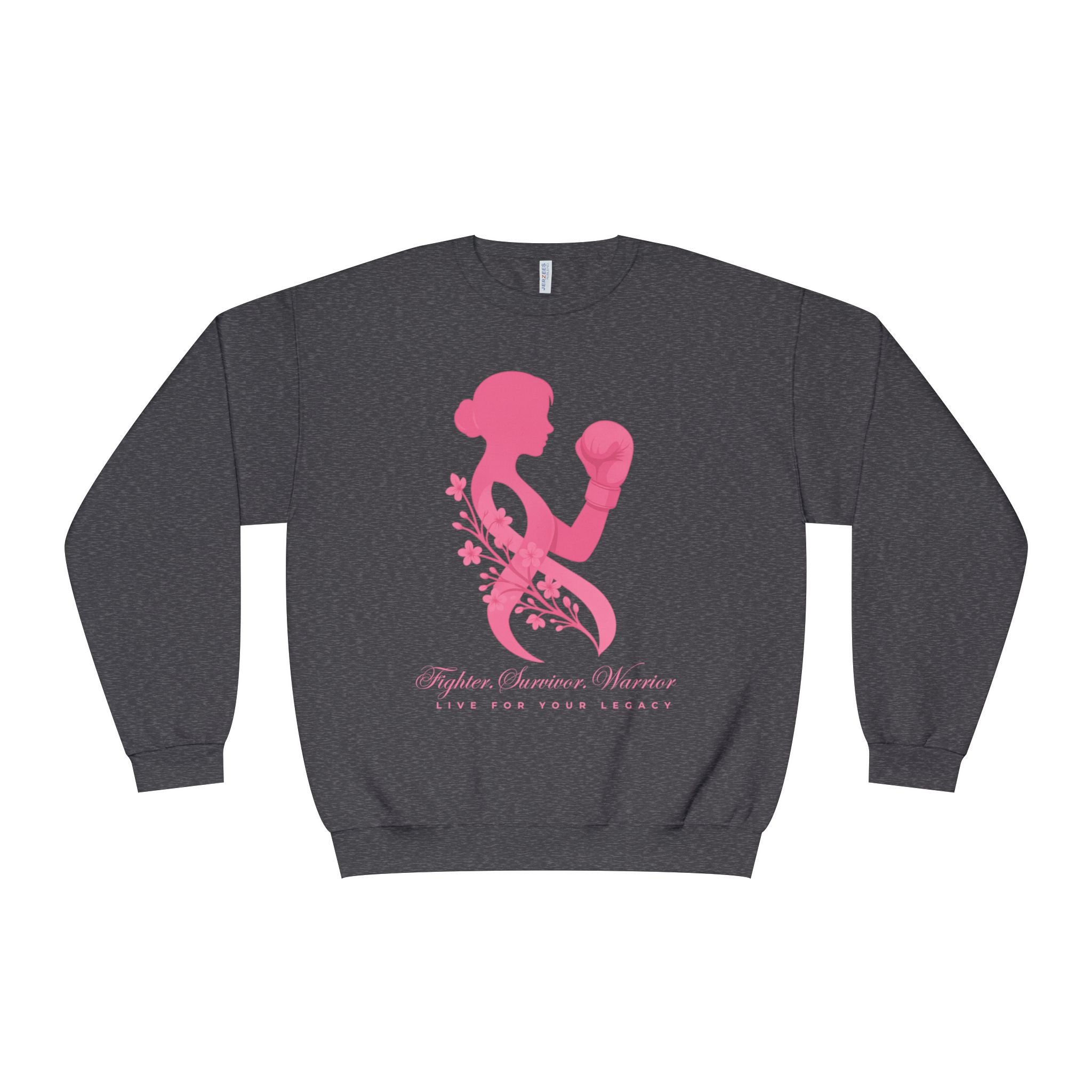 Fighter. Survivor. Warrior | Breast Cancer Sweatshirt/Sweater
