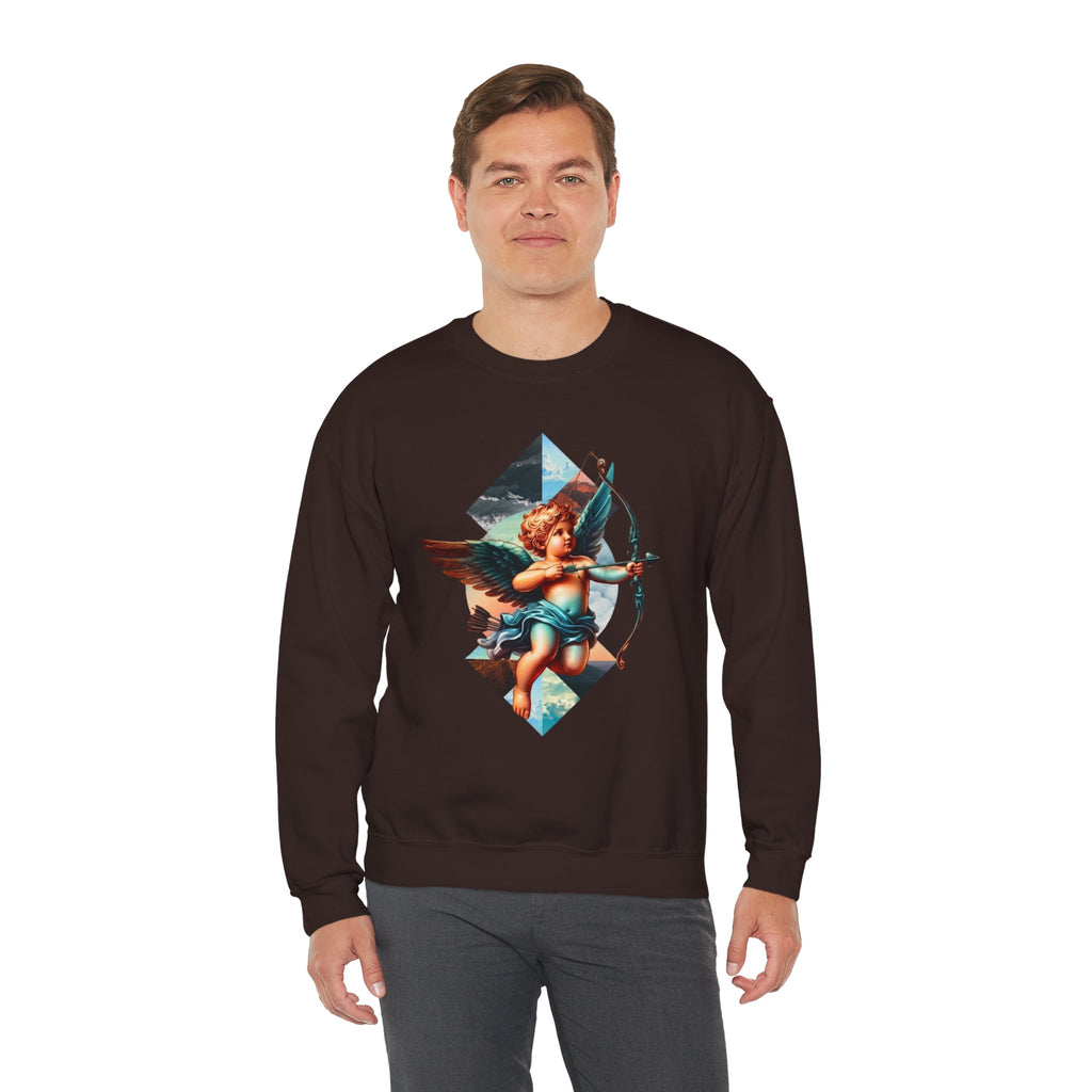 Cupid's Bow Blue + Arrow - Love, Infiniti Unisex Crewneck Sweater